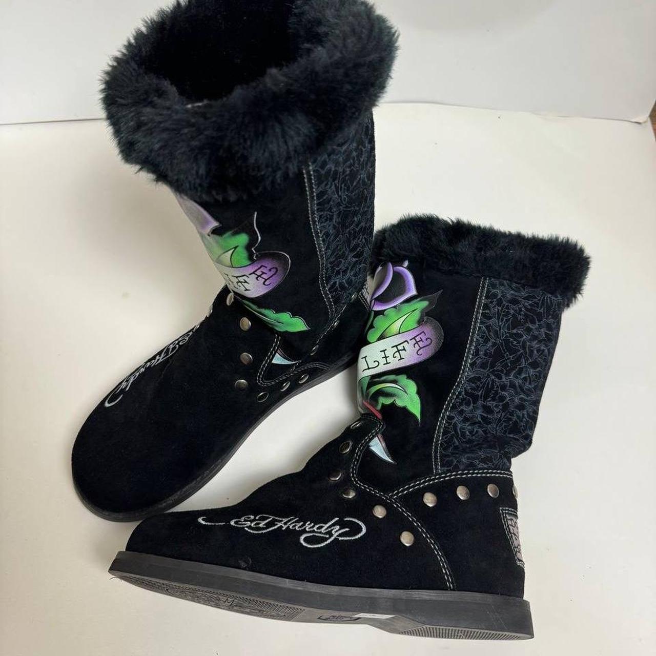 Ed hardy ugs snowblazer boots Y2K style Price dm to. Depop