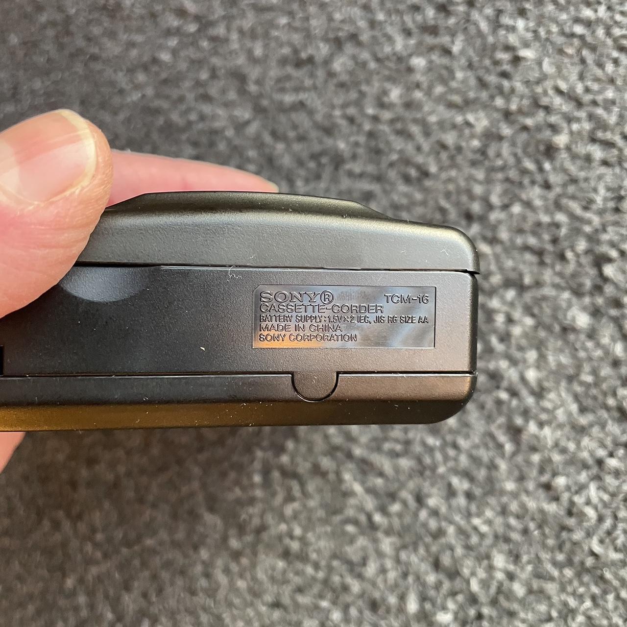 Sony TCM16 Black CassetteRecorder Handheld Tested... Depop