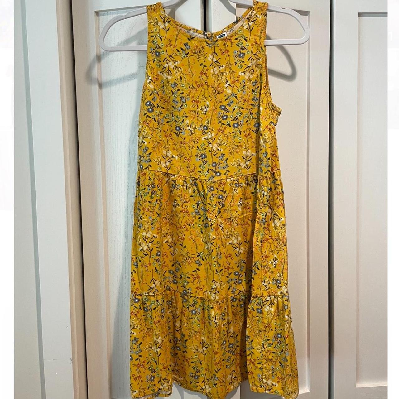 Old navy yellow floral dress hotsell