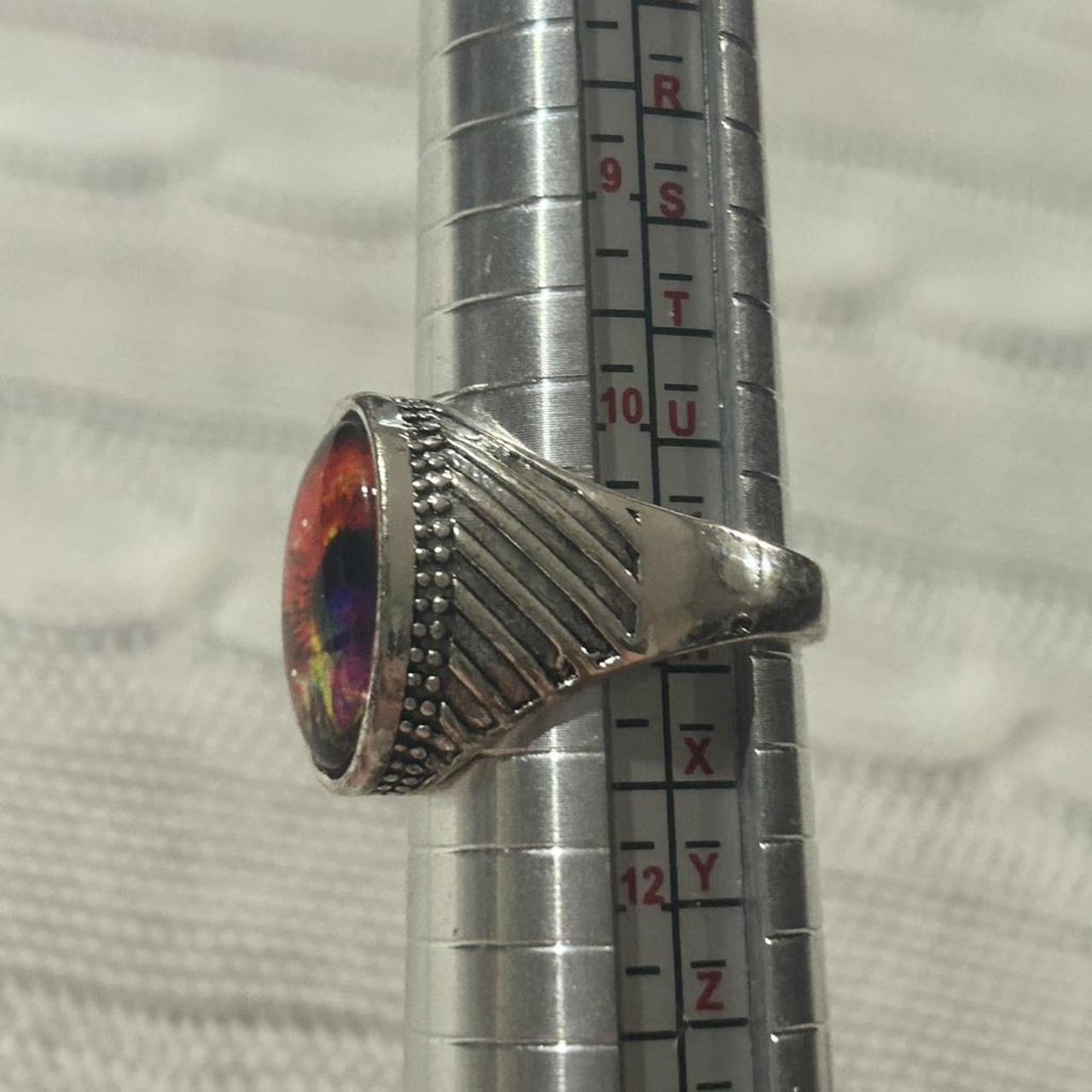 Men's Ring - Silver – Dragon Eye Statement Ring S… - image 3