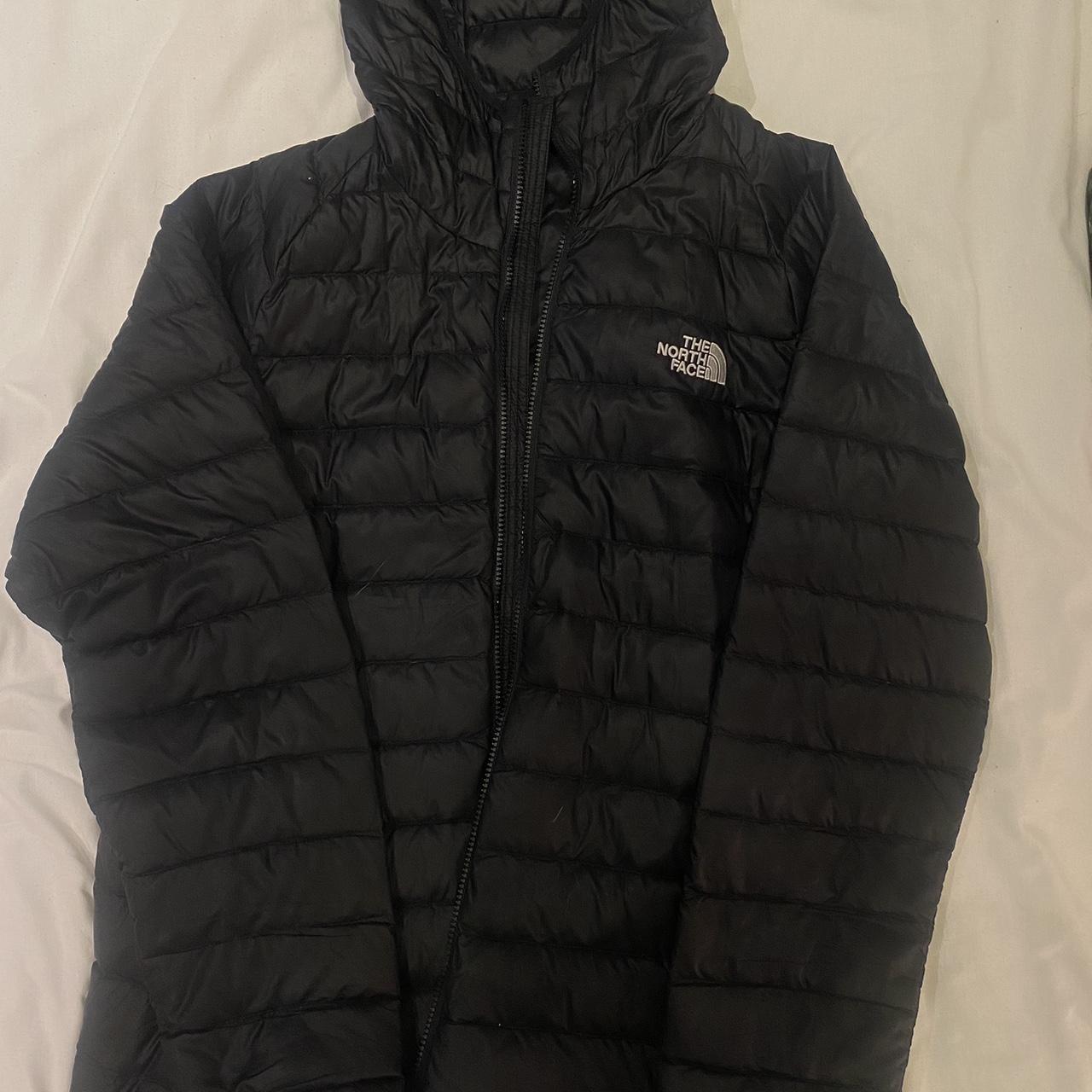 Men’s black North face coat uk size Large worn but... - Depop