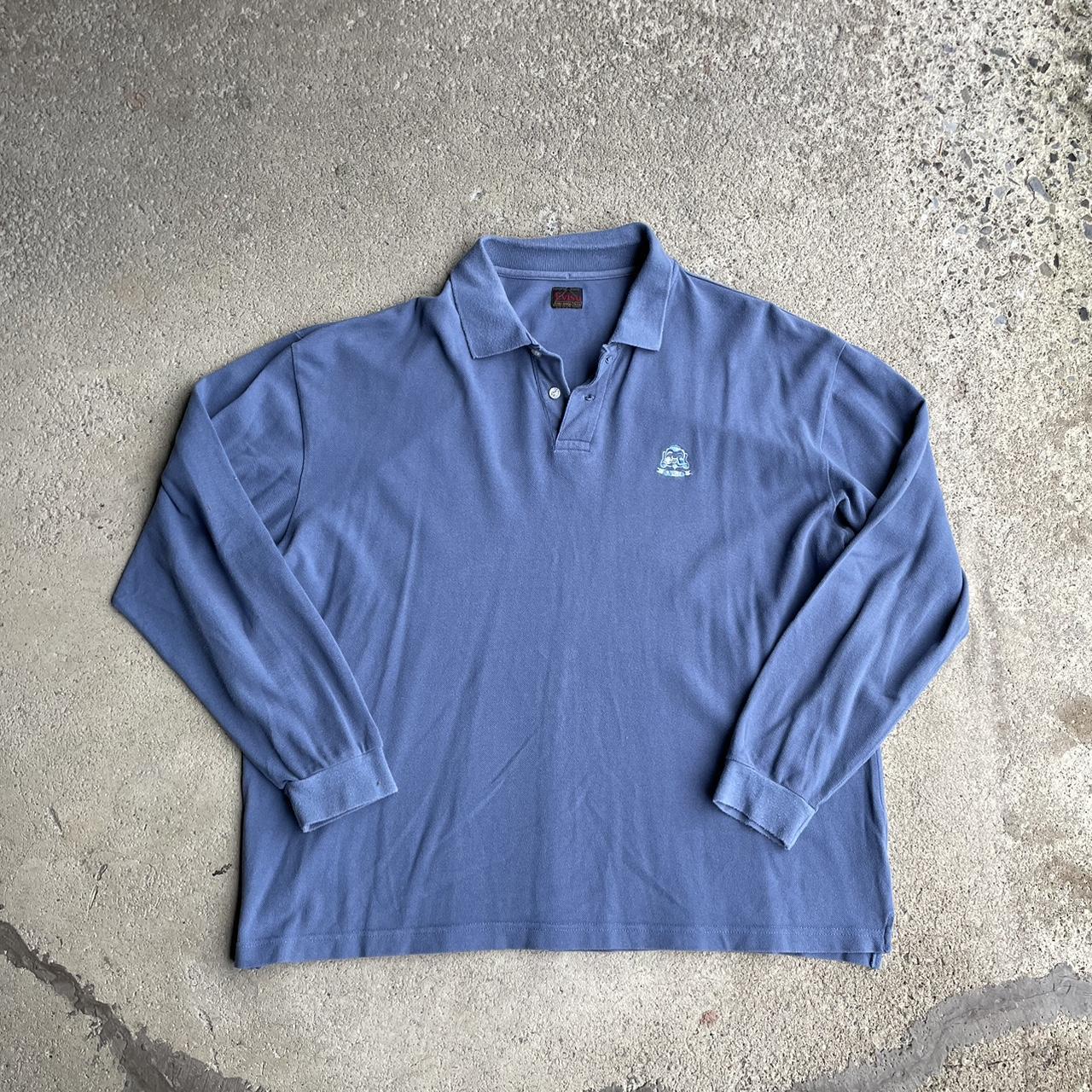 Evisu Men's Blue Polo-shirts | Depop