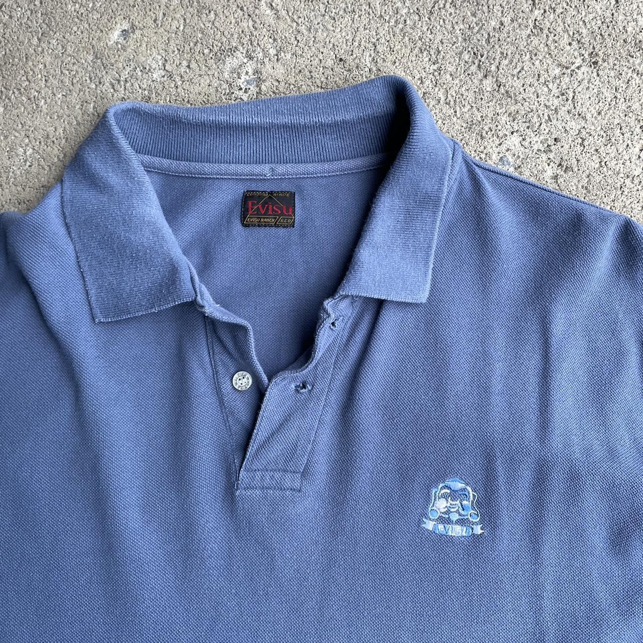 Evisu Men's Blue Polo-shirts | Depop