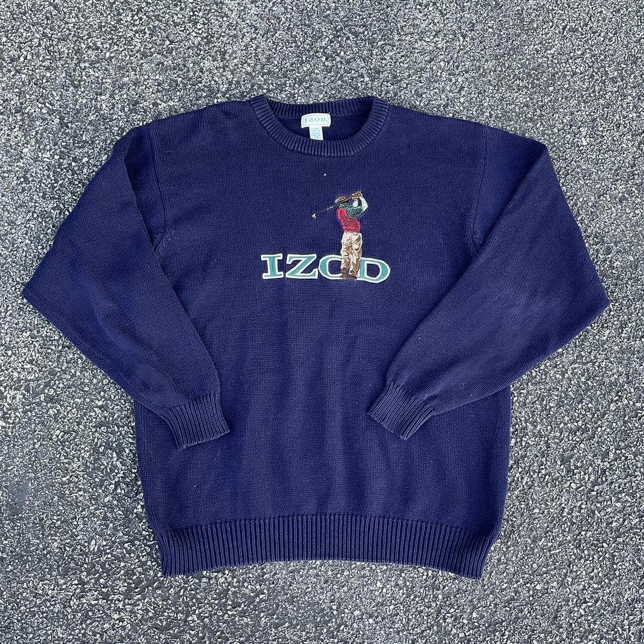 Vintage Izod golf graphic sweater Good overall... - Depop