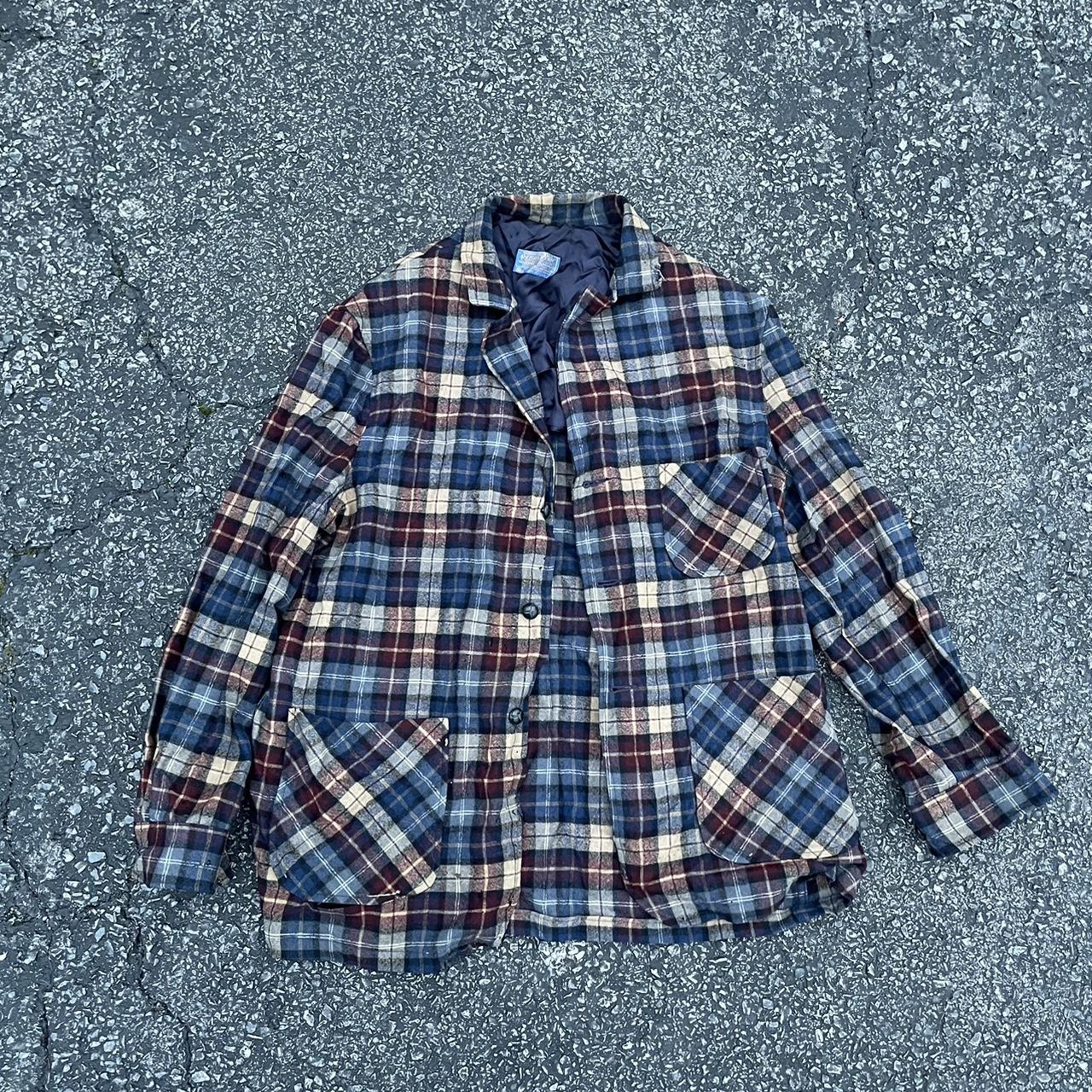 Vintage Pendleton wool flannel shirt Worn condition... Depop