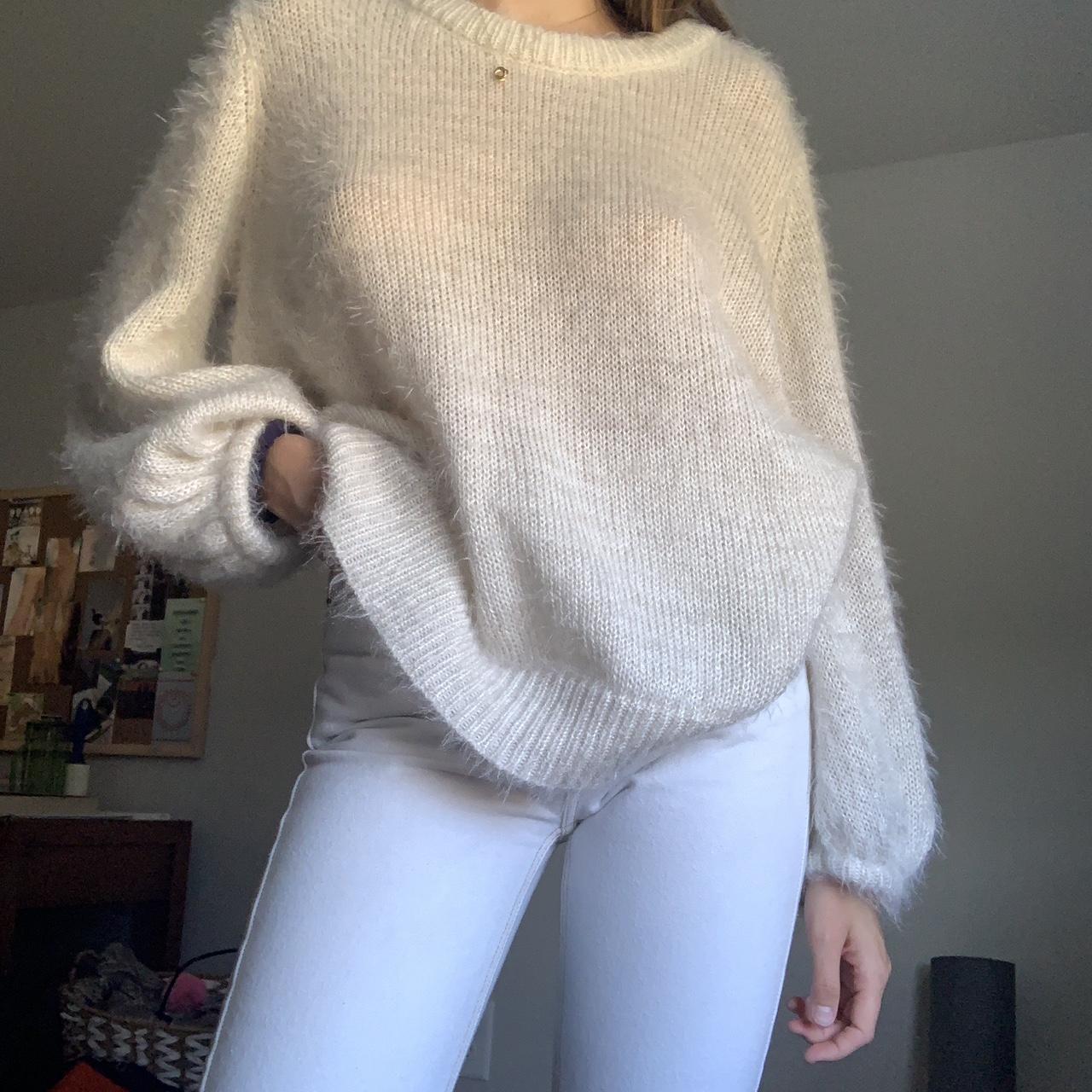 A New Day Women's White and Cream Jumper