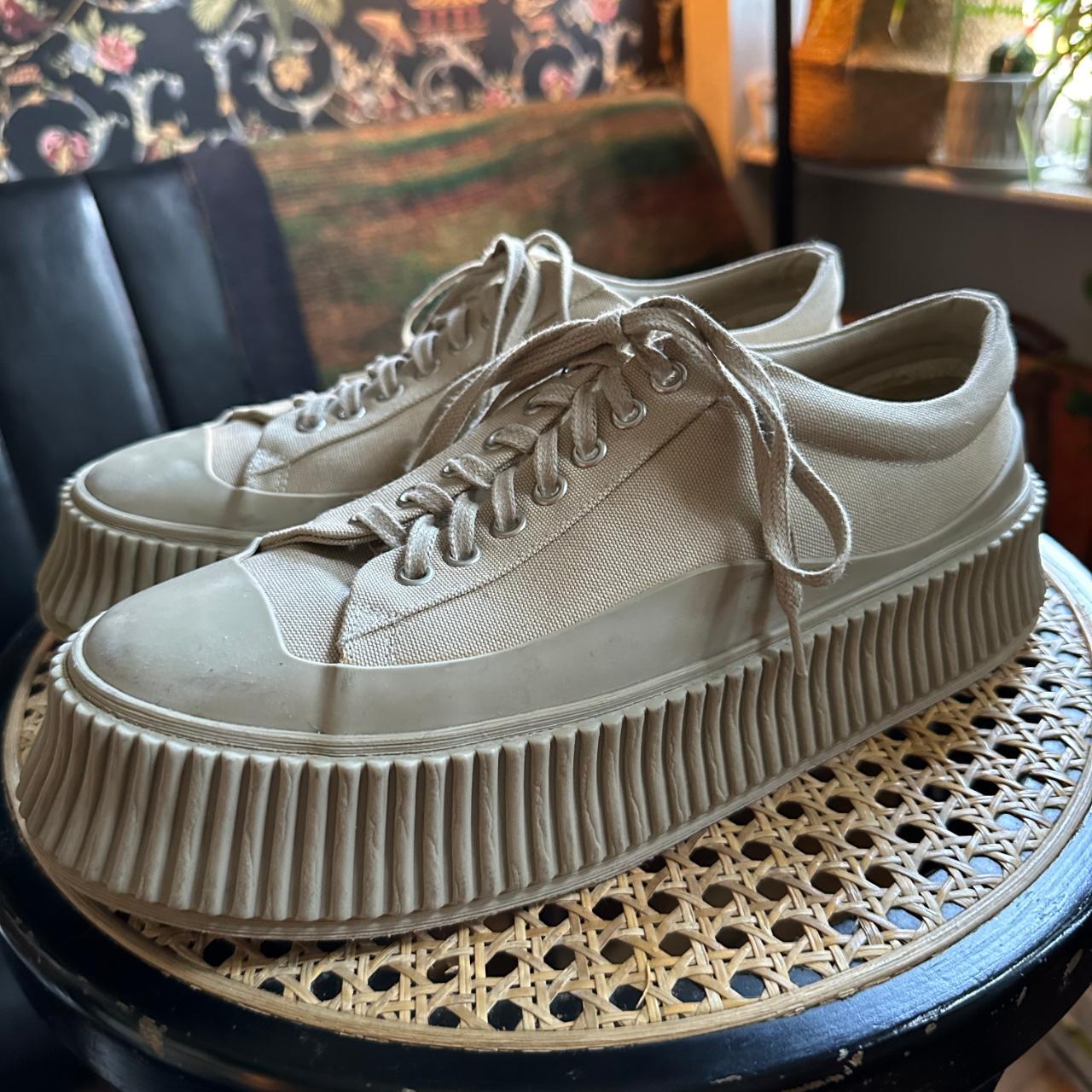スニーカー JIL SANDER  Canvas platform sneakers Elevate your sneaker game with the Jil Sander Platform