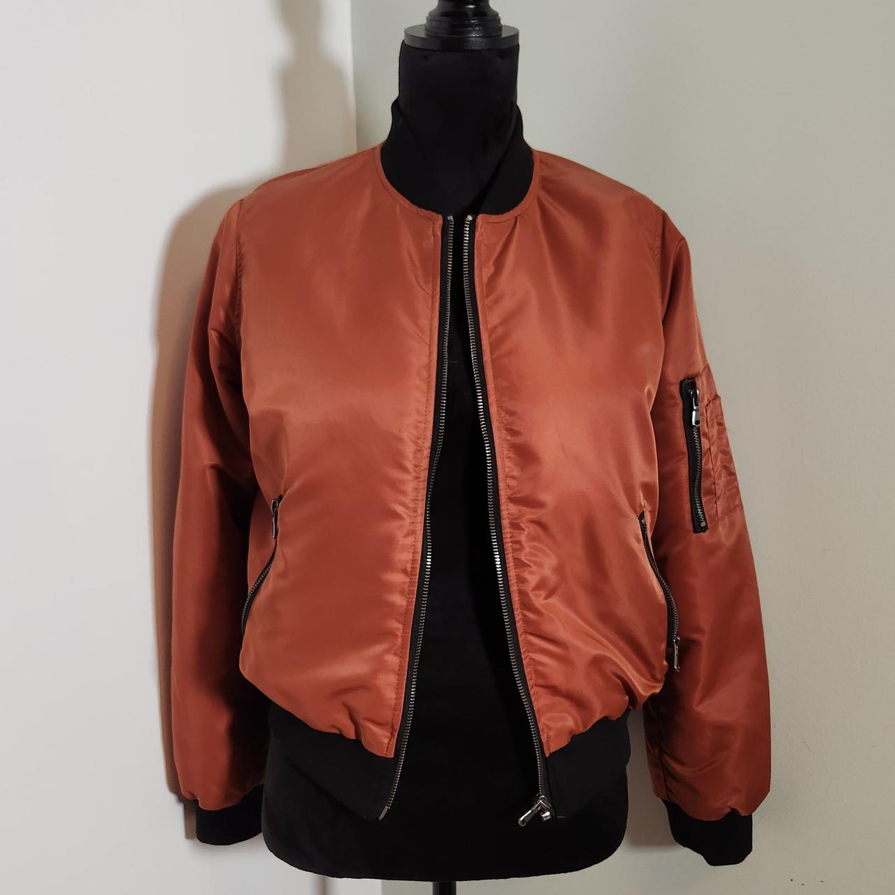 FOREVER 21 Rust Bomber Jacket Size Small Bomber. Depop