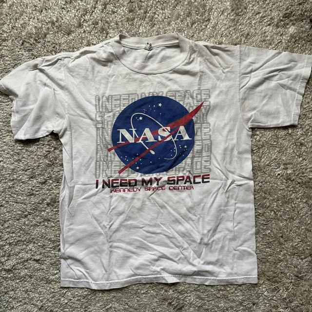 Vintage NASA “I need my - space” t... White t shirt. Depop