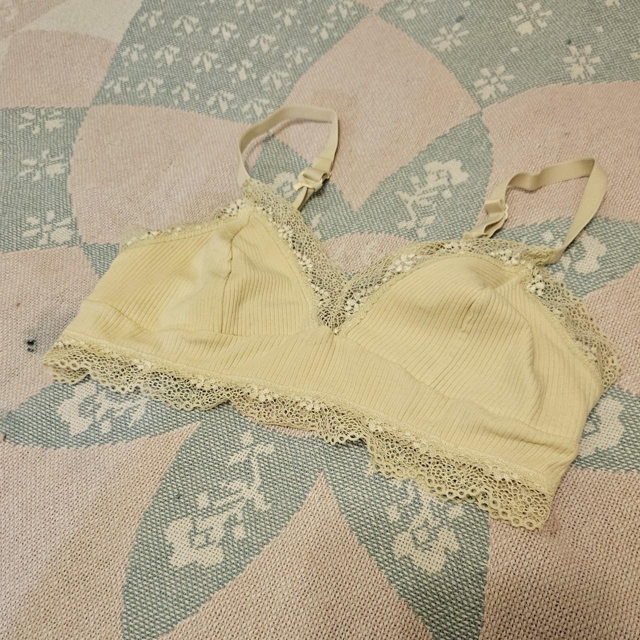 Bright yellow Zara lace bralette 🌼 Perfect for - Depop