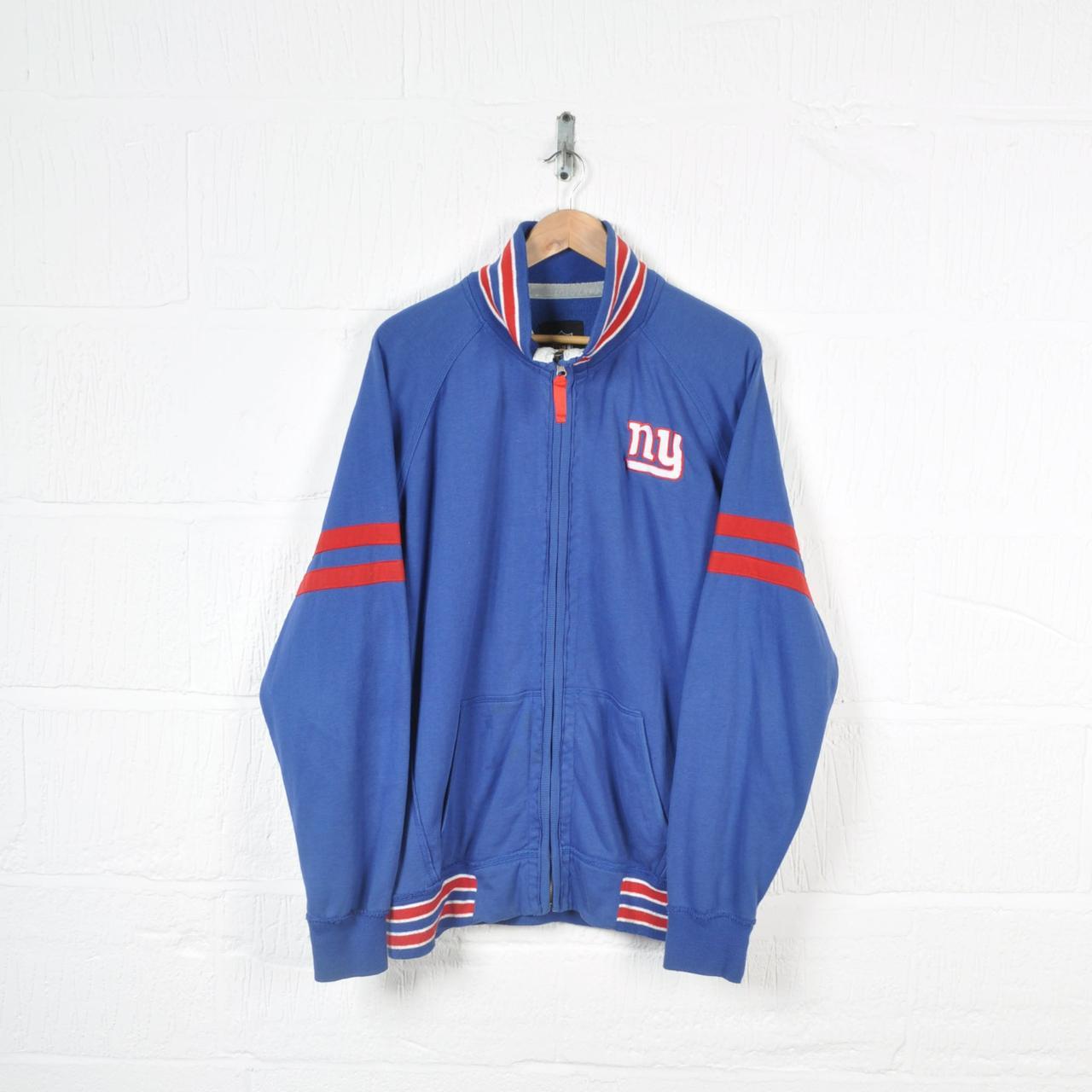 New York Giants Vintage Blue Hoodie Size XL -Any - Depop