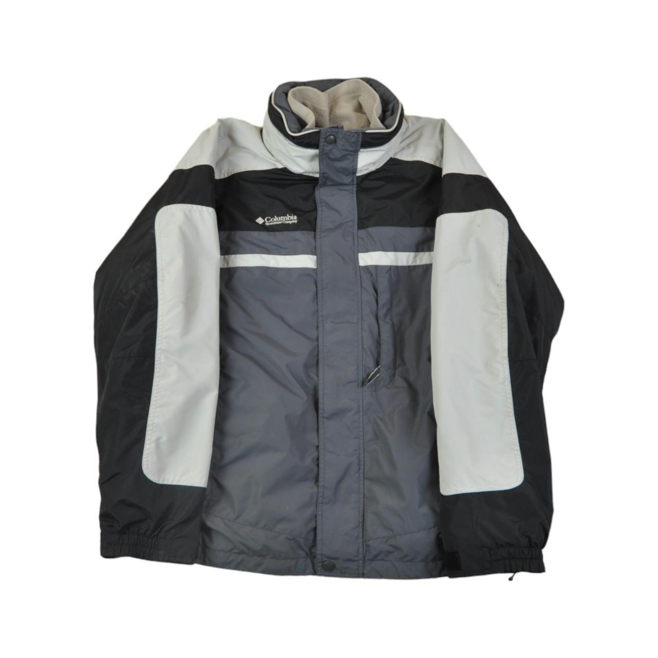 Vintage Columbia Jacket Waterproof Grey/Black Large.... - Depop