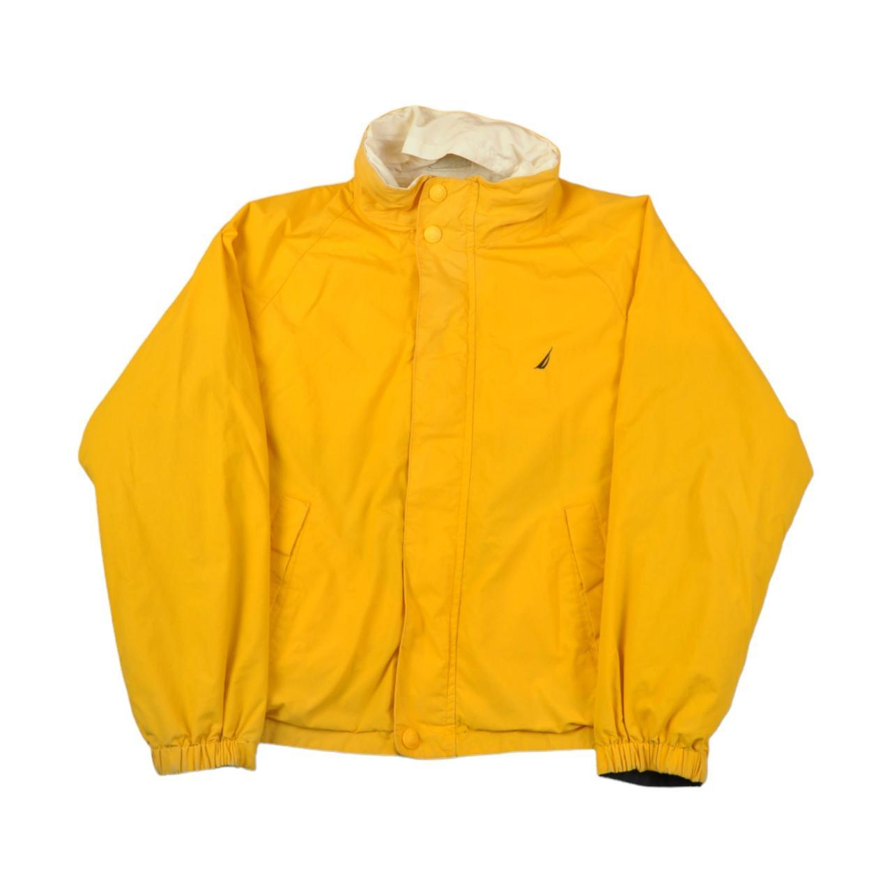 Vintage Nautica Jacket Waterproof Reversible Yellow... Depop