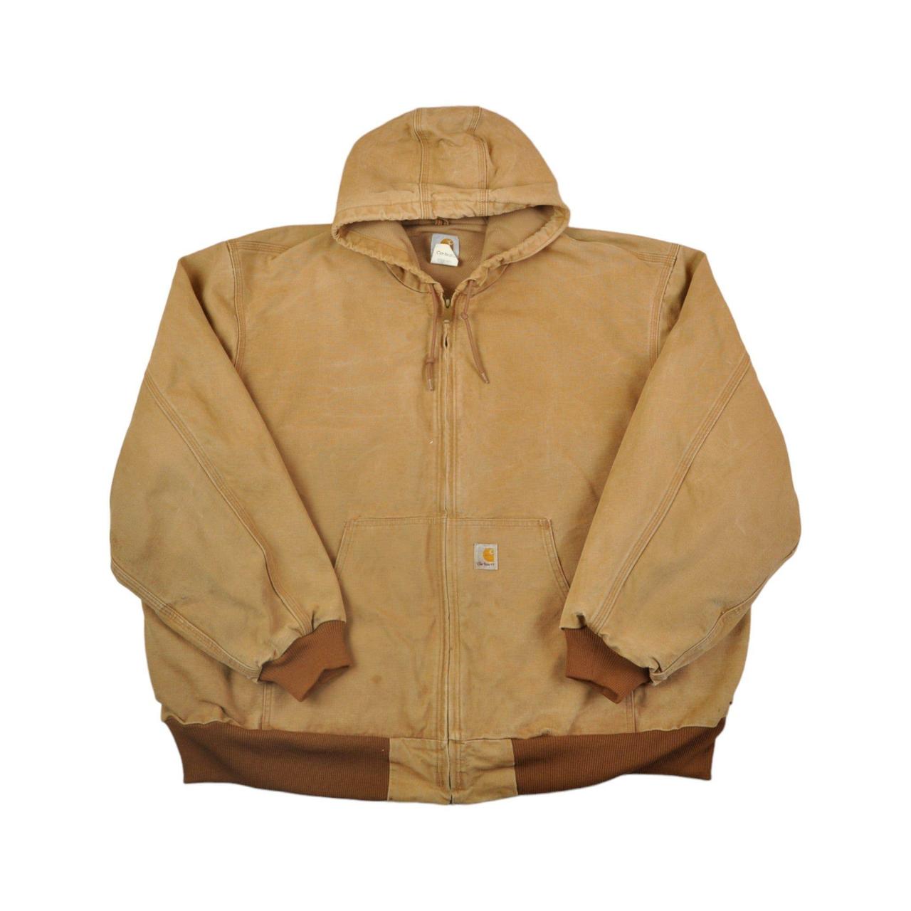 Vintage Carhartt Active Jacket Tan XXXXL Great... - Depop