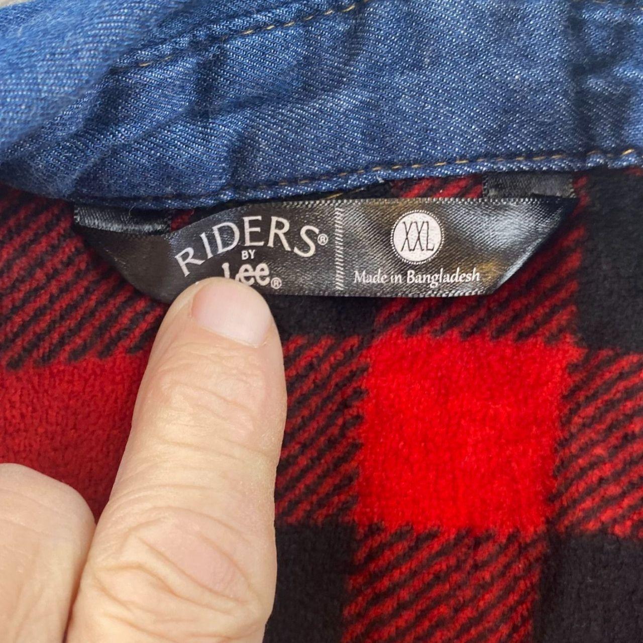 Riders by Lee Men's Shacket Jacket - Red - XXL – … - image 3