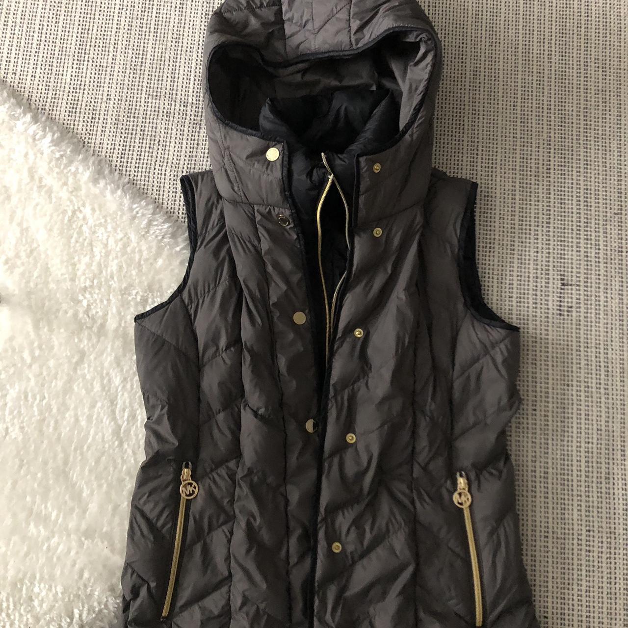 Michael Kors vest with hood size XS brand new no tag Depop