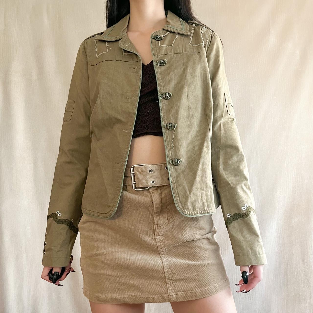 Women's Khaki Jacket Depop
