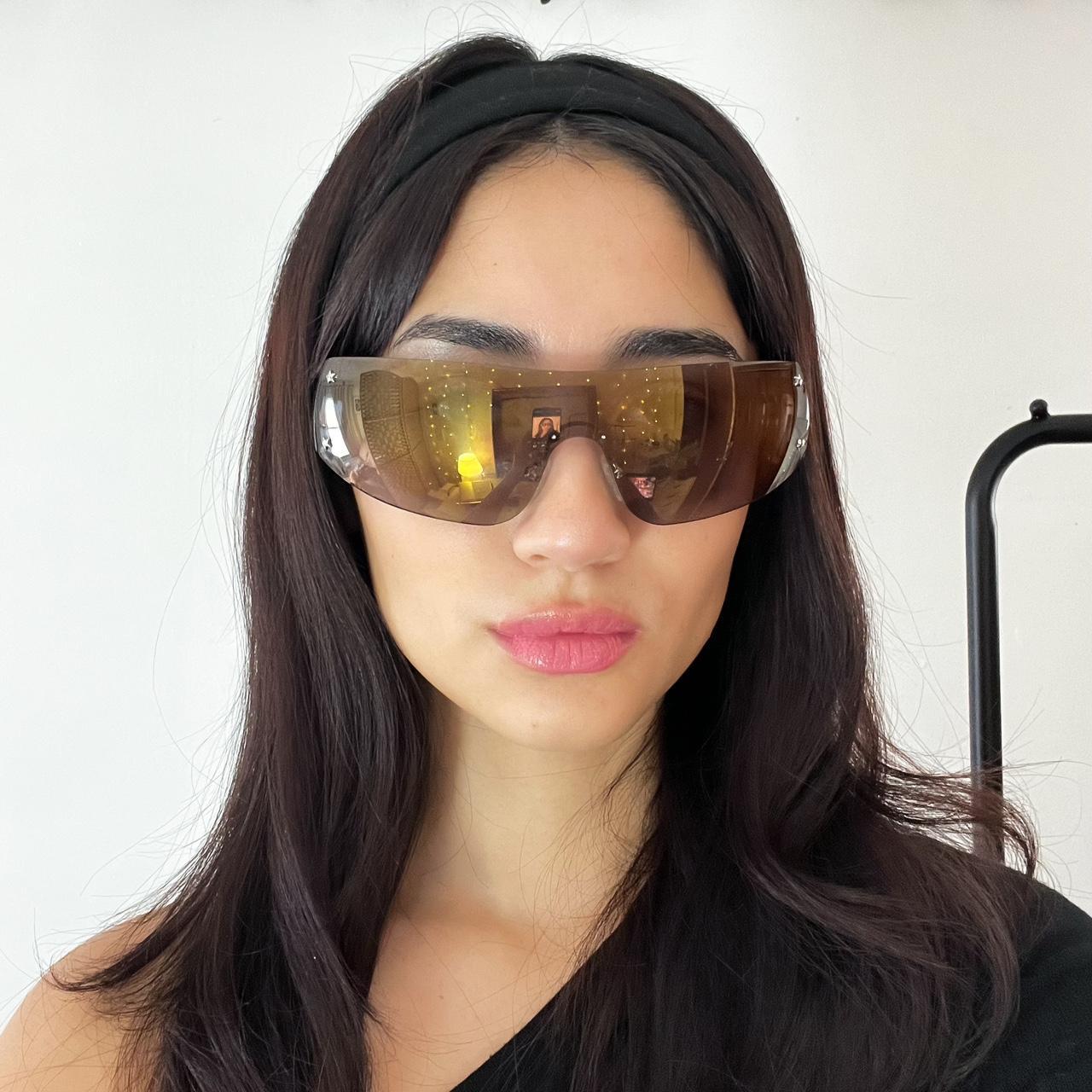 Y2K Tinted Sunglasses So cool! Has tiny silver... Depop