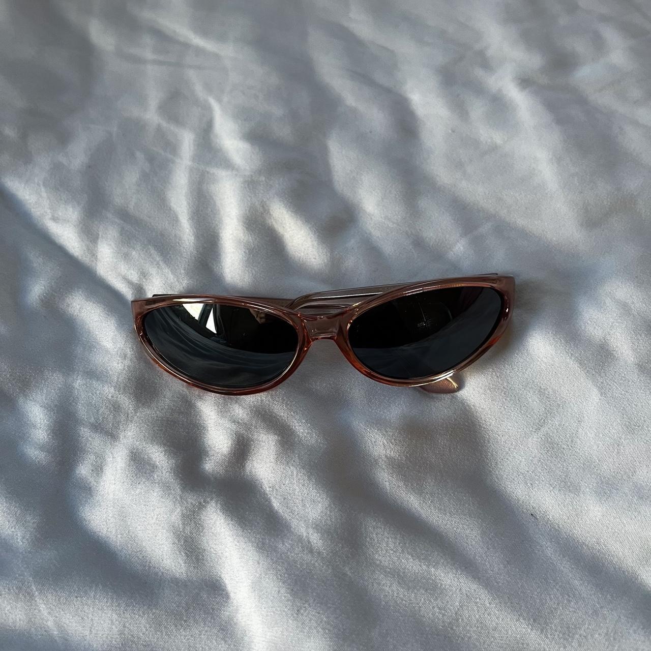 Vintage Clear Frame Tinted Sunglasses So cool and... Depop