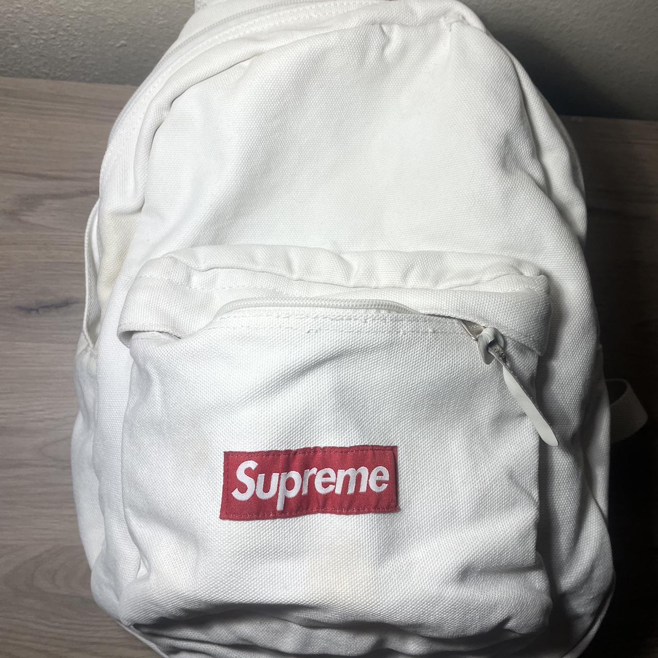 White supreme backpack sale