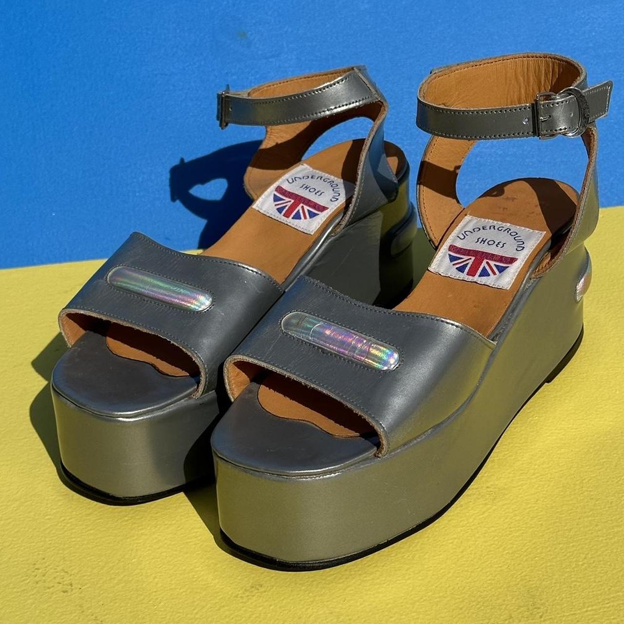 Rare vintage platform sandals made in England by... - Depop