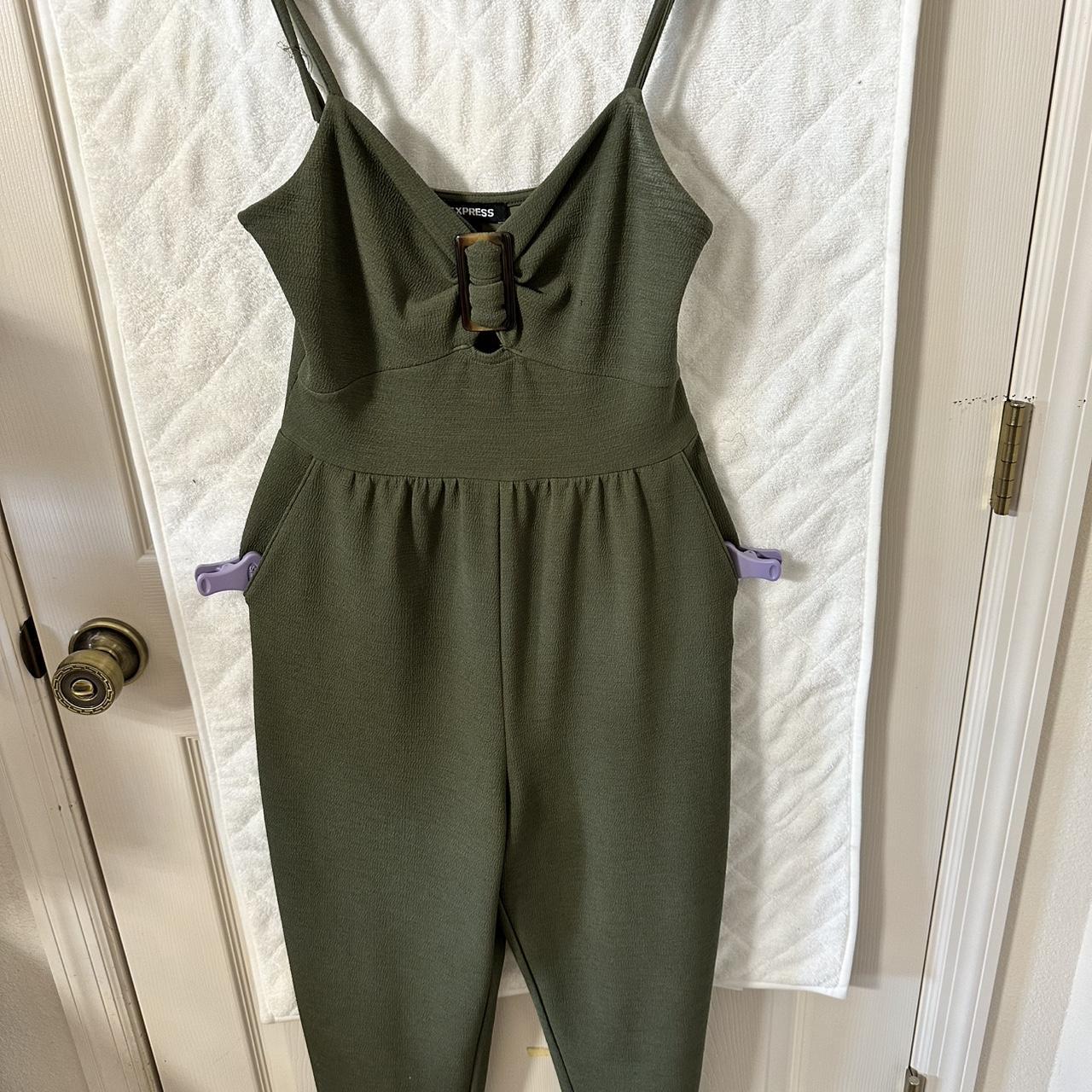 Shops green jumpsuit express