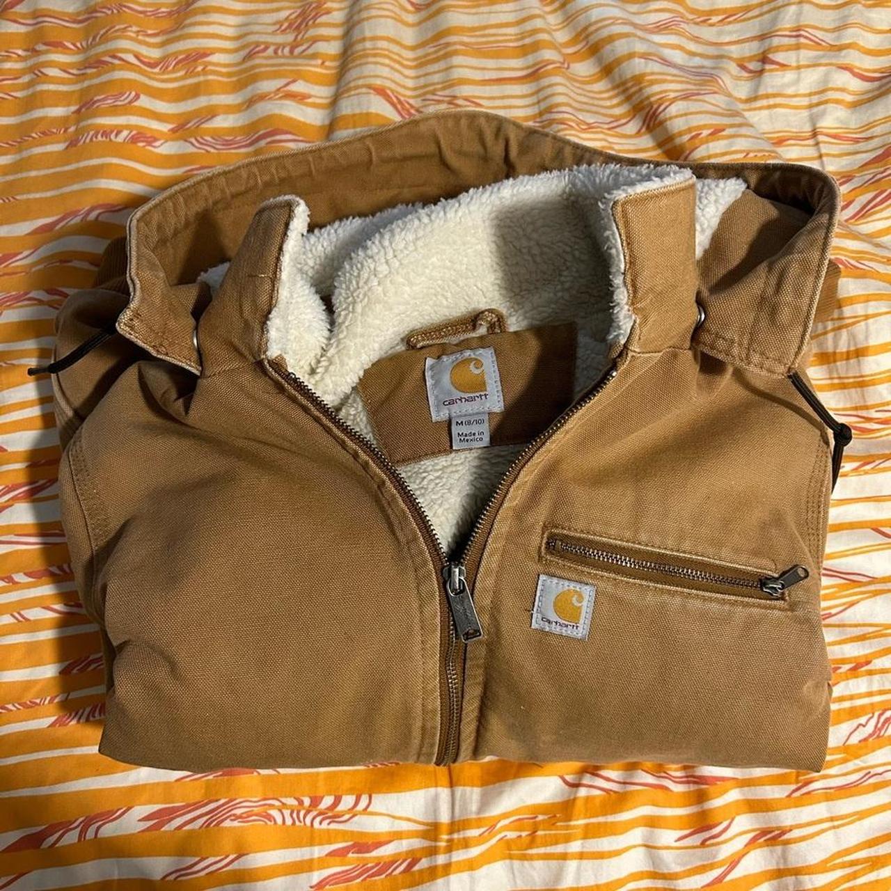 Carhartt Lined Weathered Wildwood Jacket . Depop