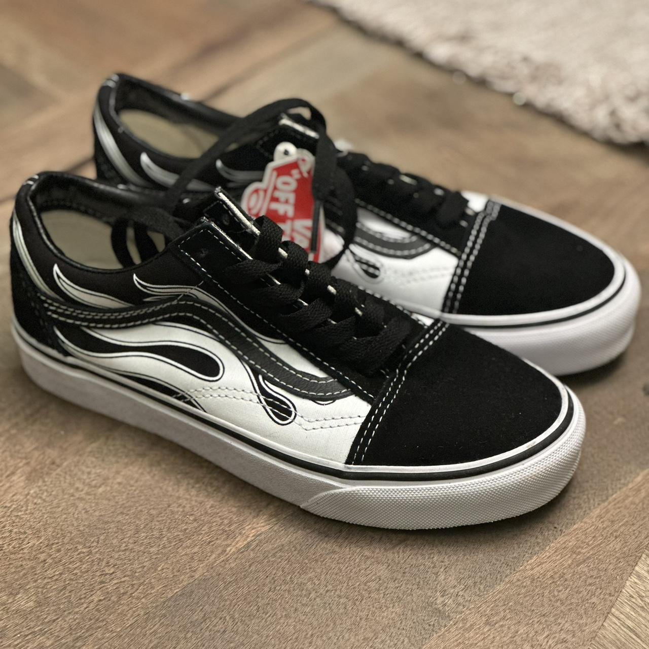 Vans Old Skool Flame Men s Size US 3.5 Skate Shoes. Depop