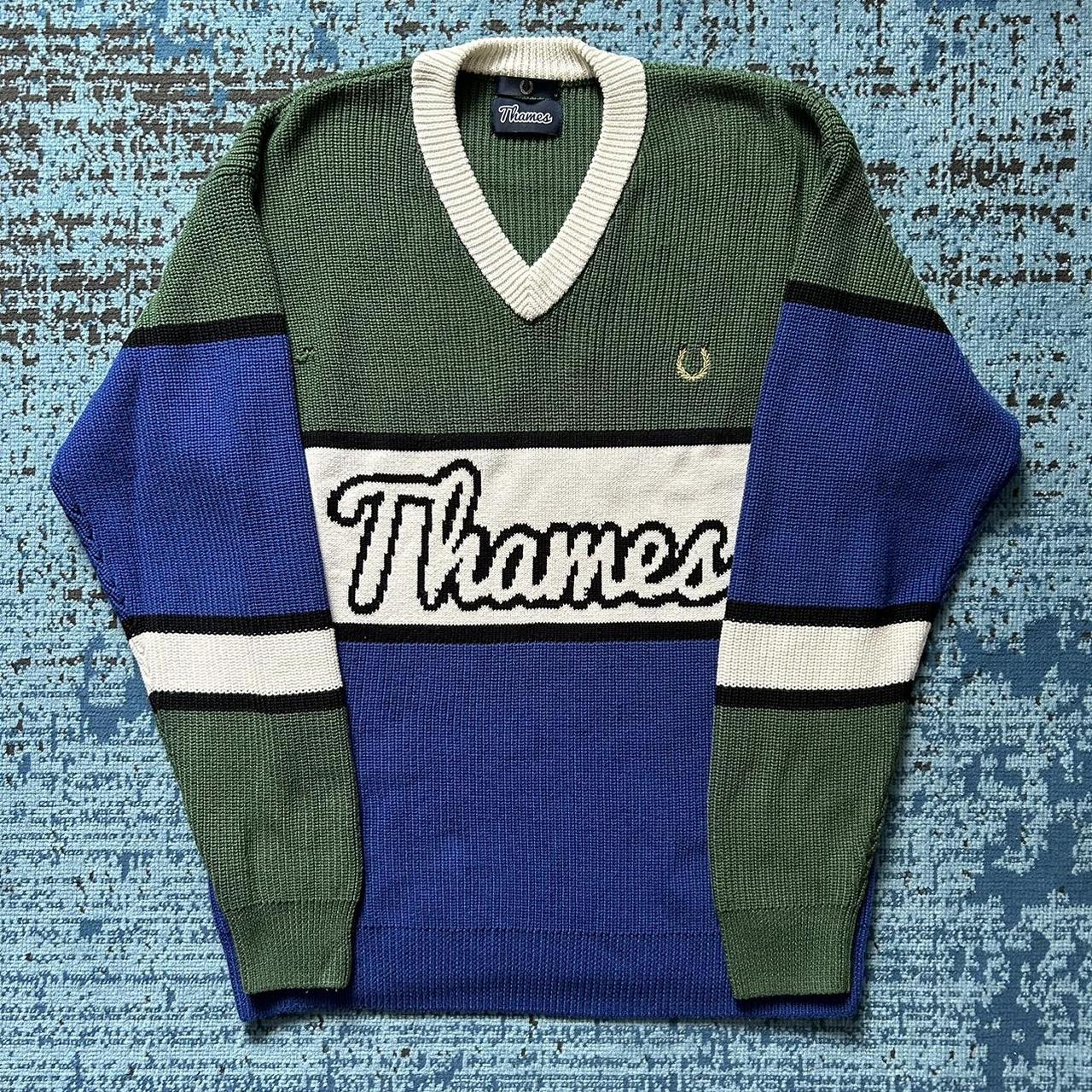 FRED PERRY X THAMES KNITTED JUMPER Quite a rare. Depop