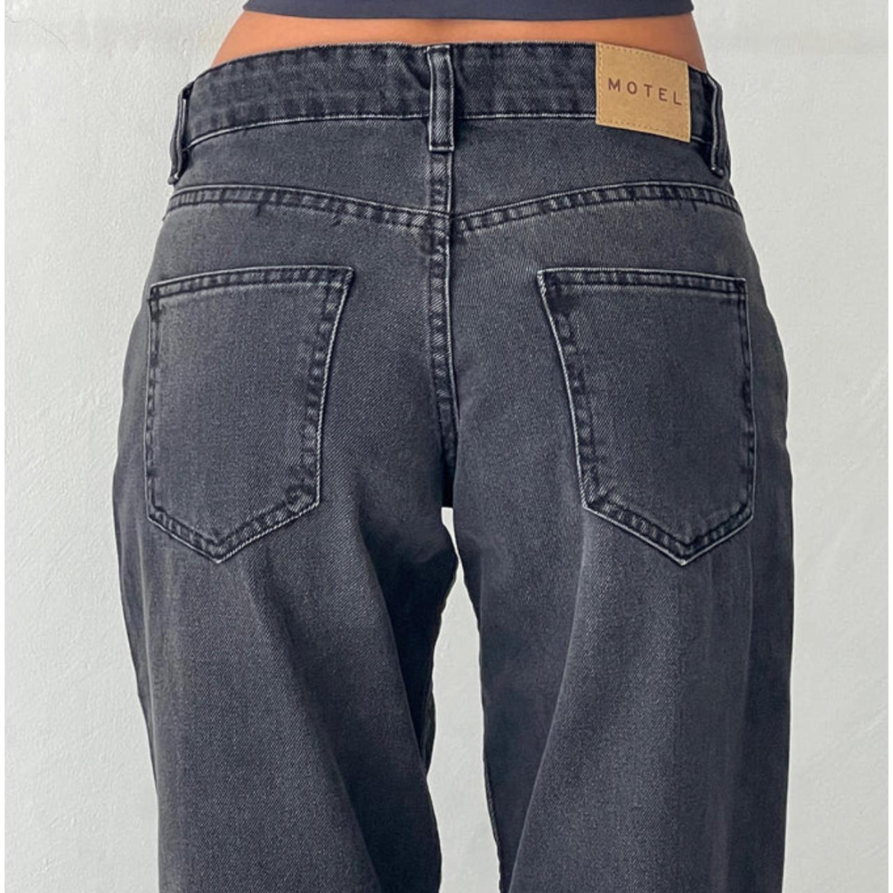 Motel Rocks black washed jeans: - low rise fit -... - Depop