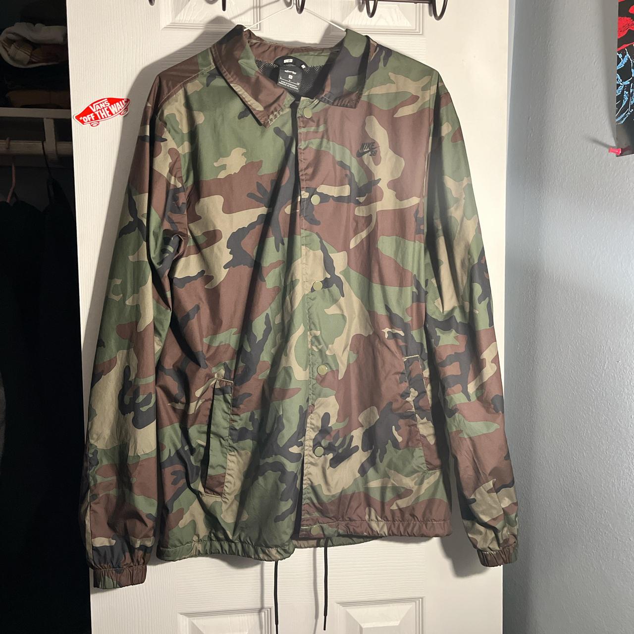 Nike SB Camo Windbreaker Jacket skater camouflage. Depop