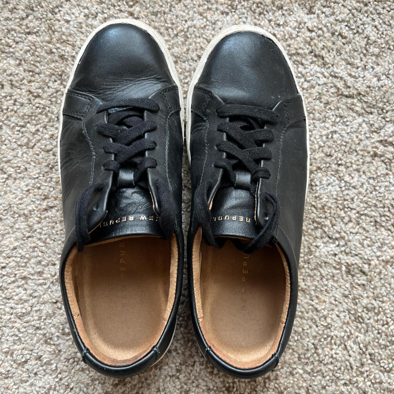 New Republic Kurt Leather Sneaker Black Depop