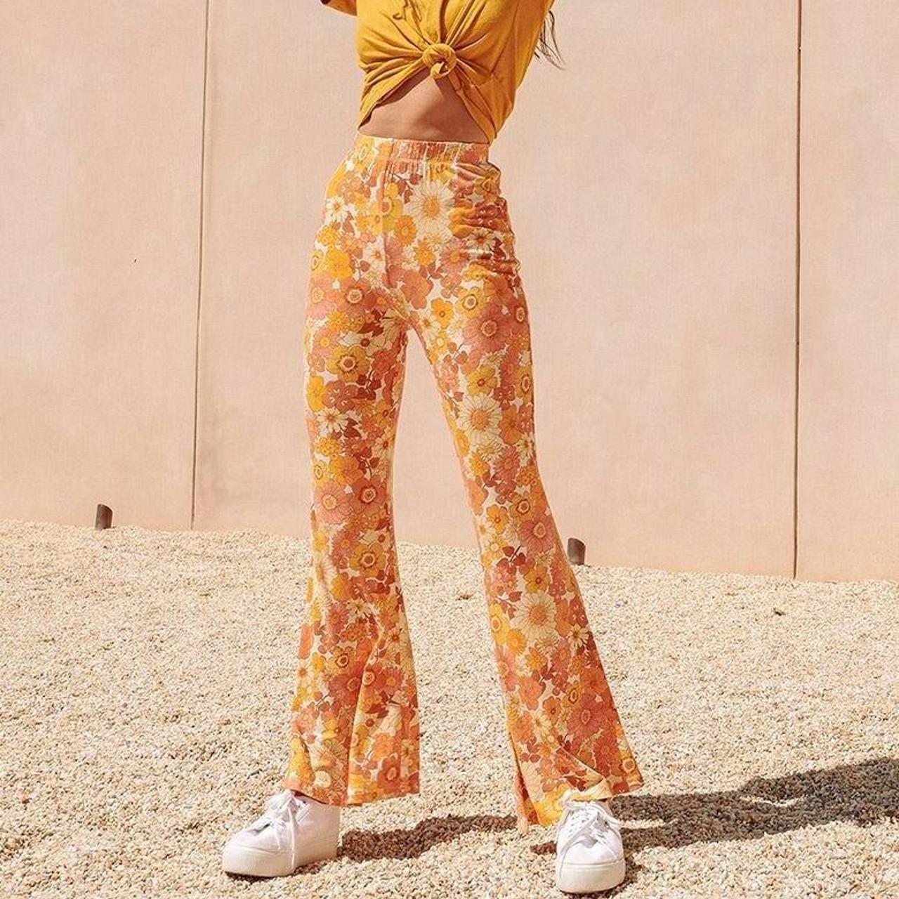 Ghanda flare pants .｡.*☆ * size 2 * never... Depop