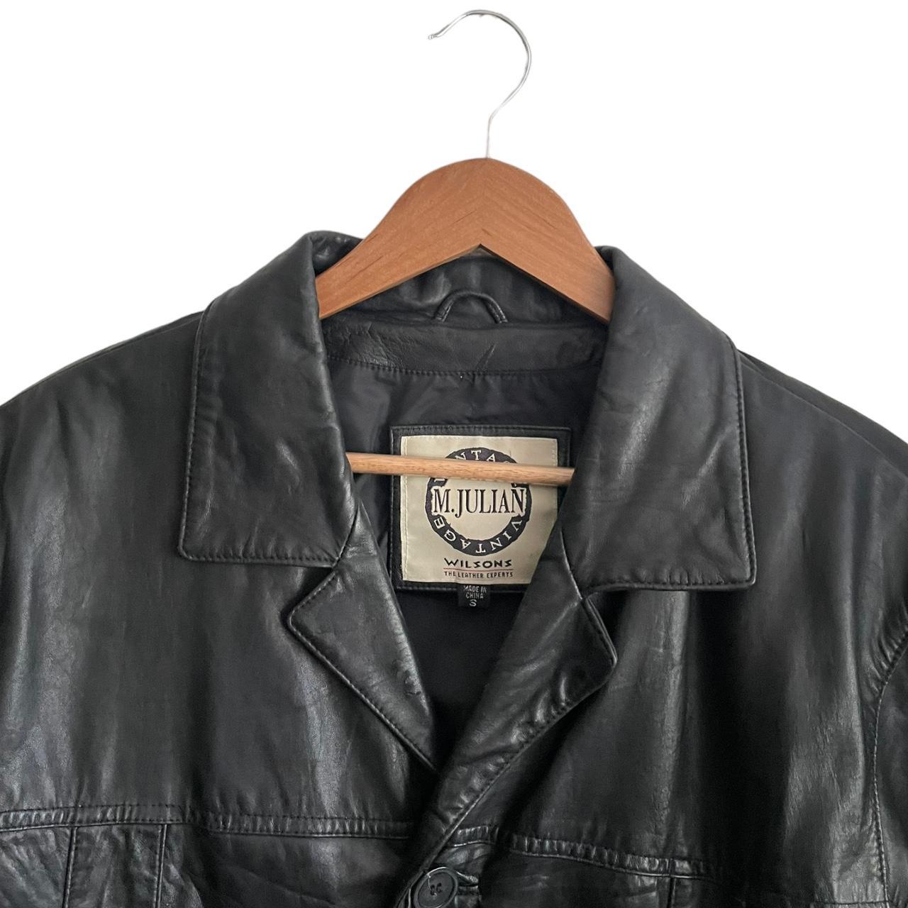 Wilson’s leather jacket Sz s fits m-l - Depop