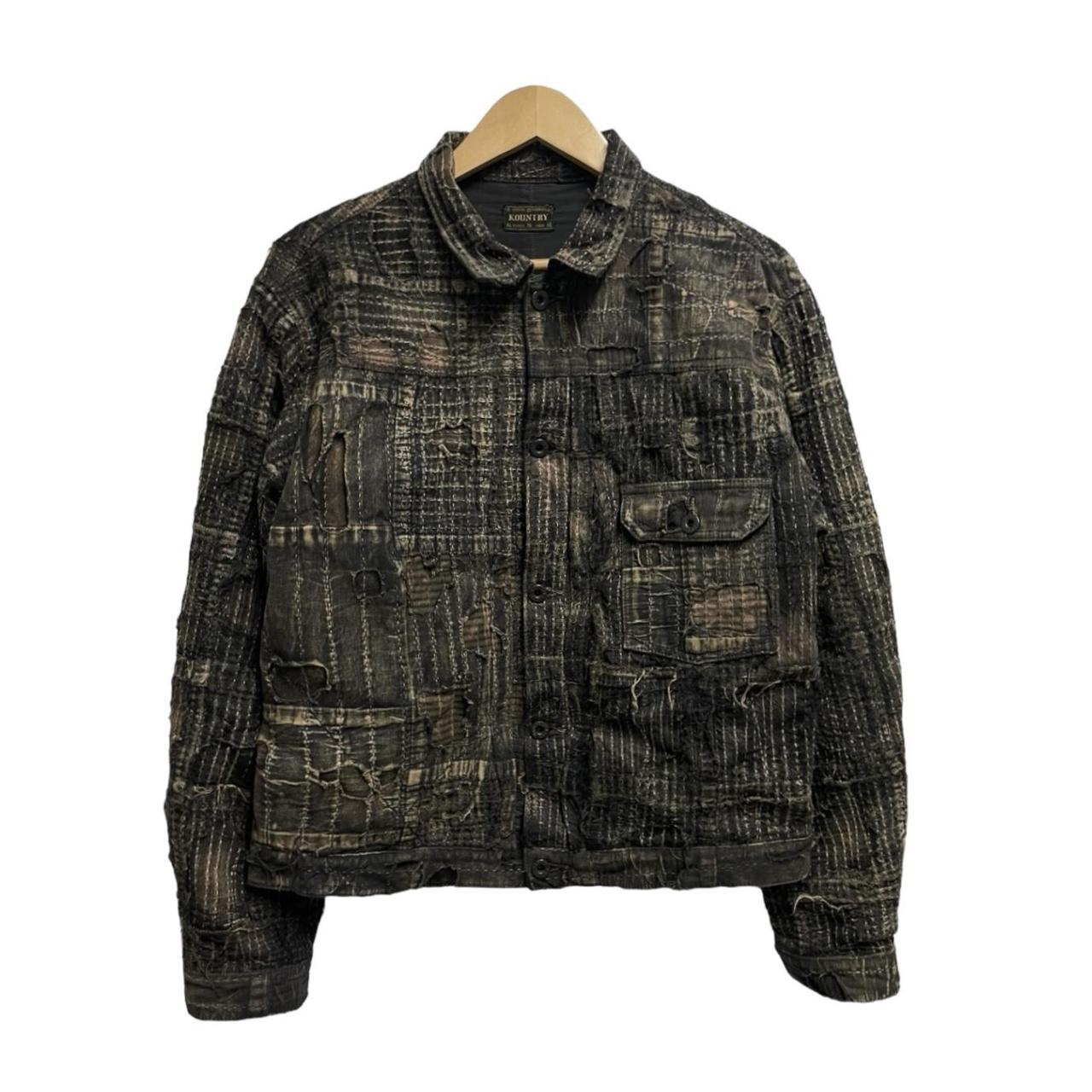 Kapital black tea core boro jacket Sz m | Depop