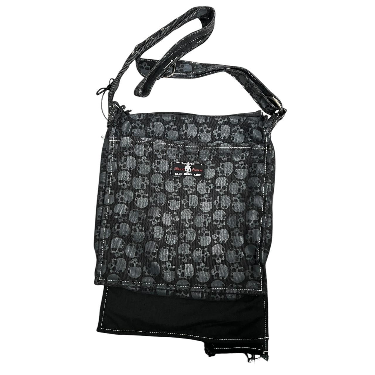 blood storm club skull sholuder bag