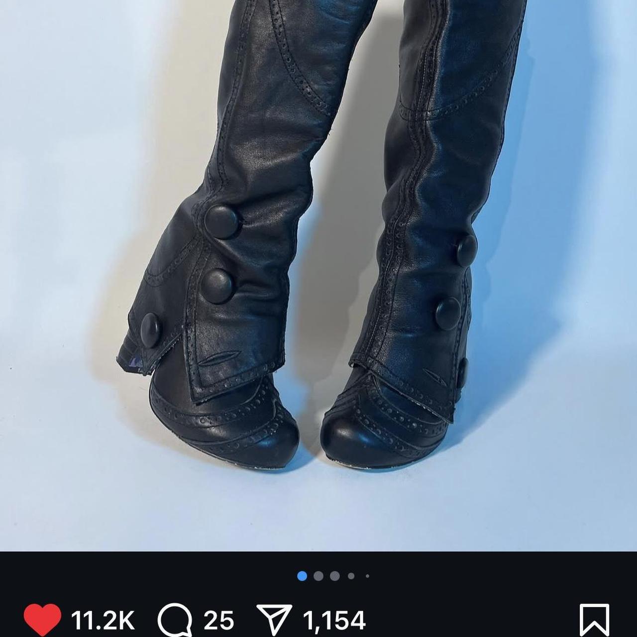 Irregular choice high spit spot boots, Sz38, h/o