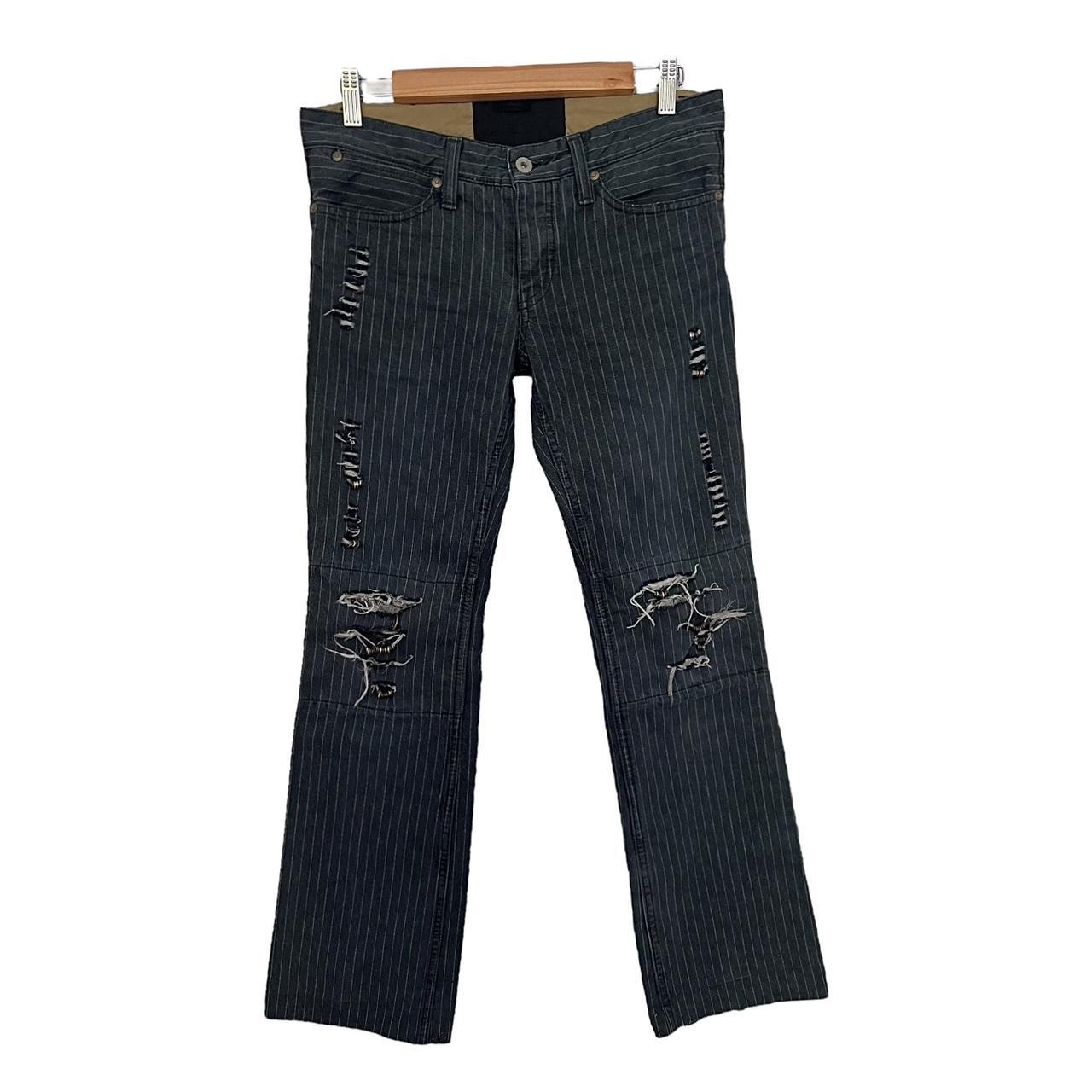 SOLD Ifsixwasnine lu/sbcm lace denim waxed knees | Depop