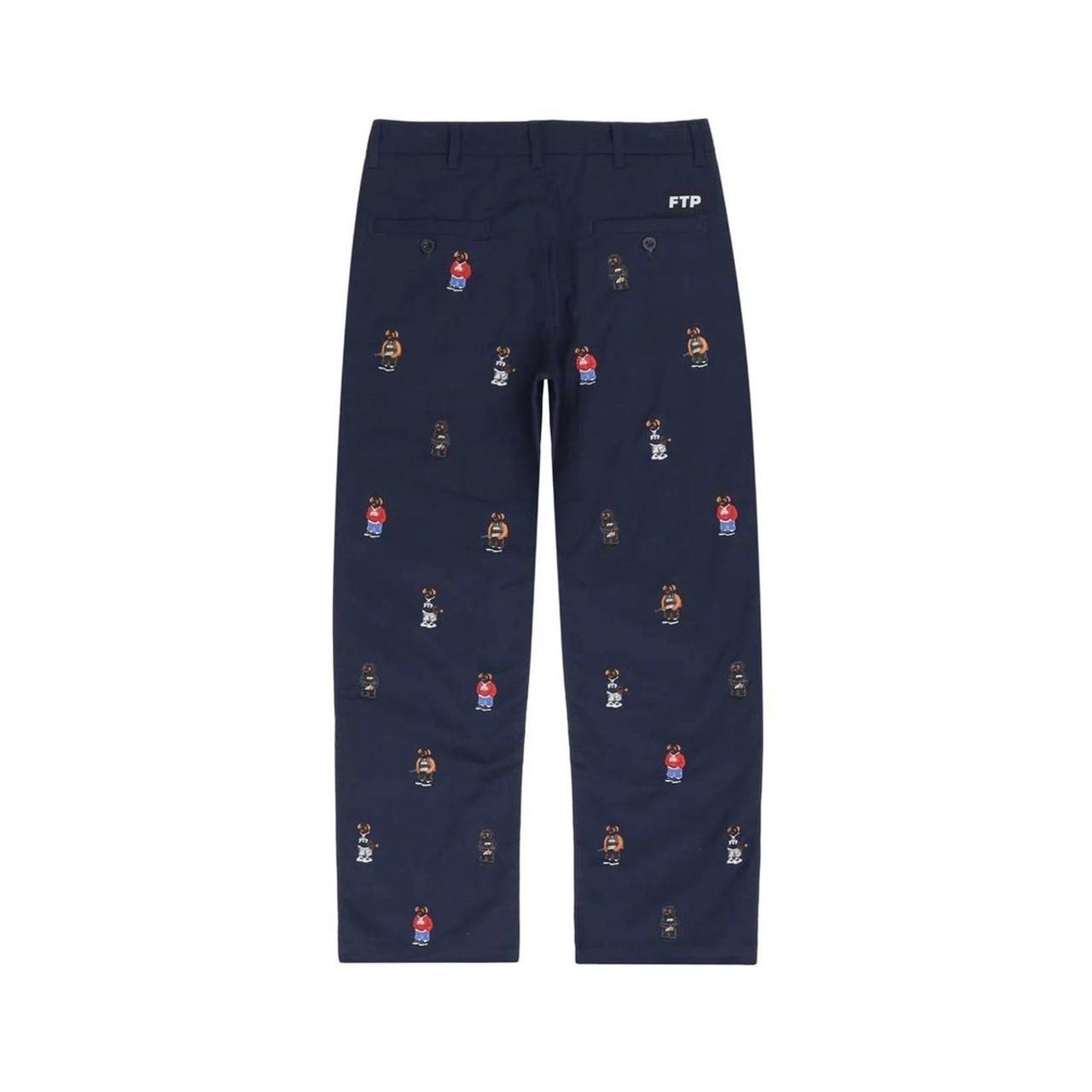 Brand New FTP Bear Chino Pant in the Navy colorway... - Depop