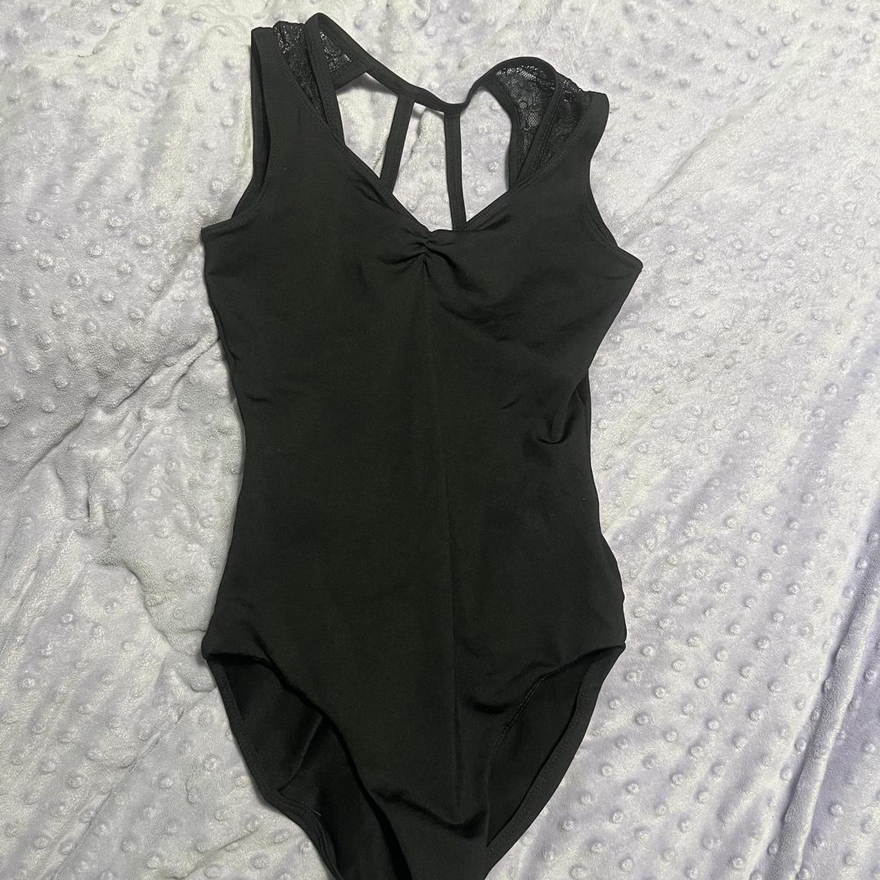 Bloch black leotard EUC! Princess cut in front and... - Depop