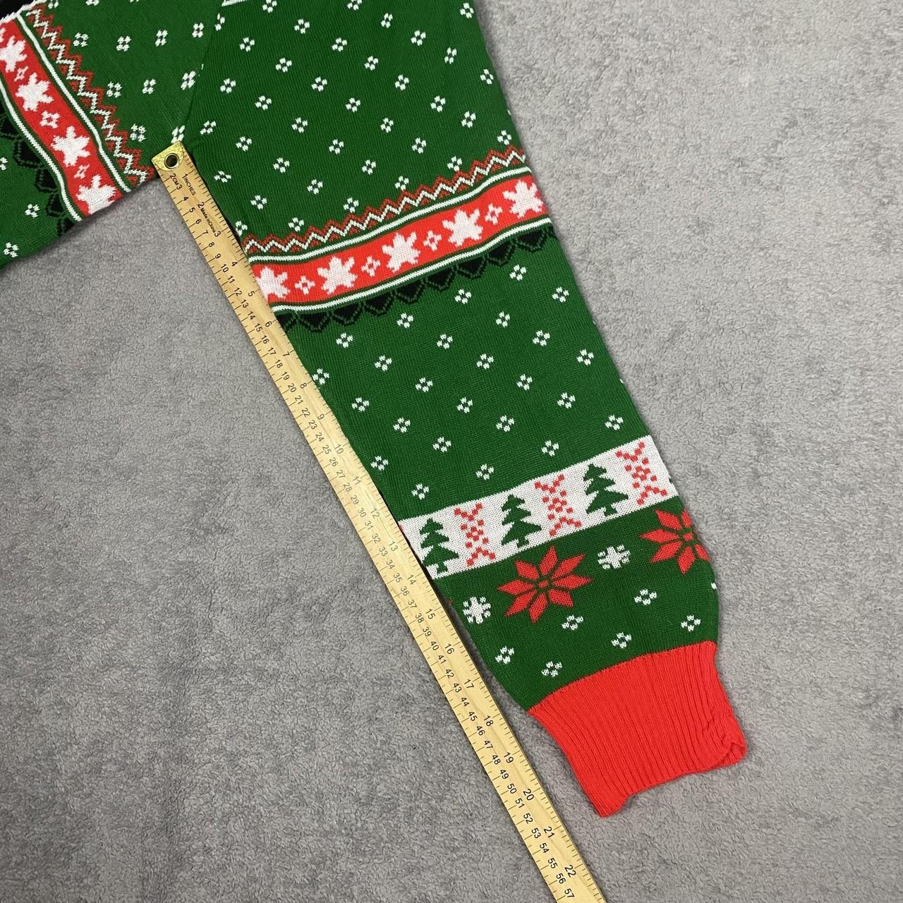 Source Unknown Men's Sweater - Green/Red - M – Ch… - image 6