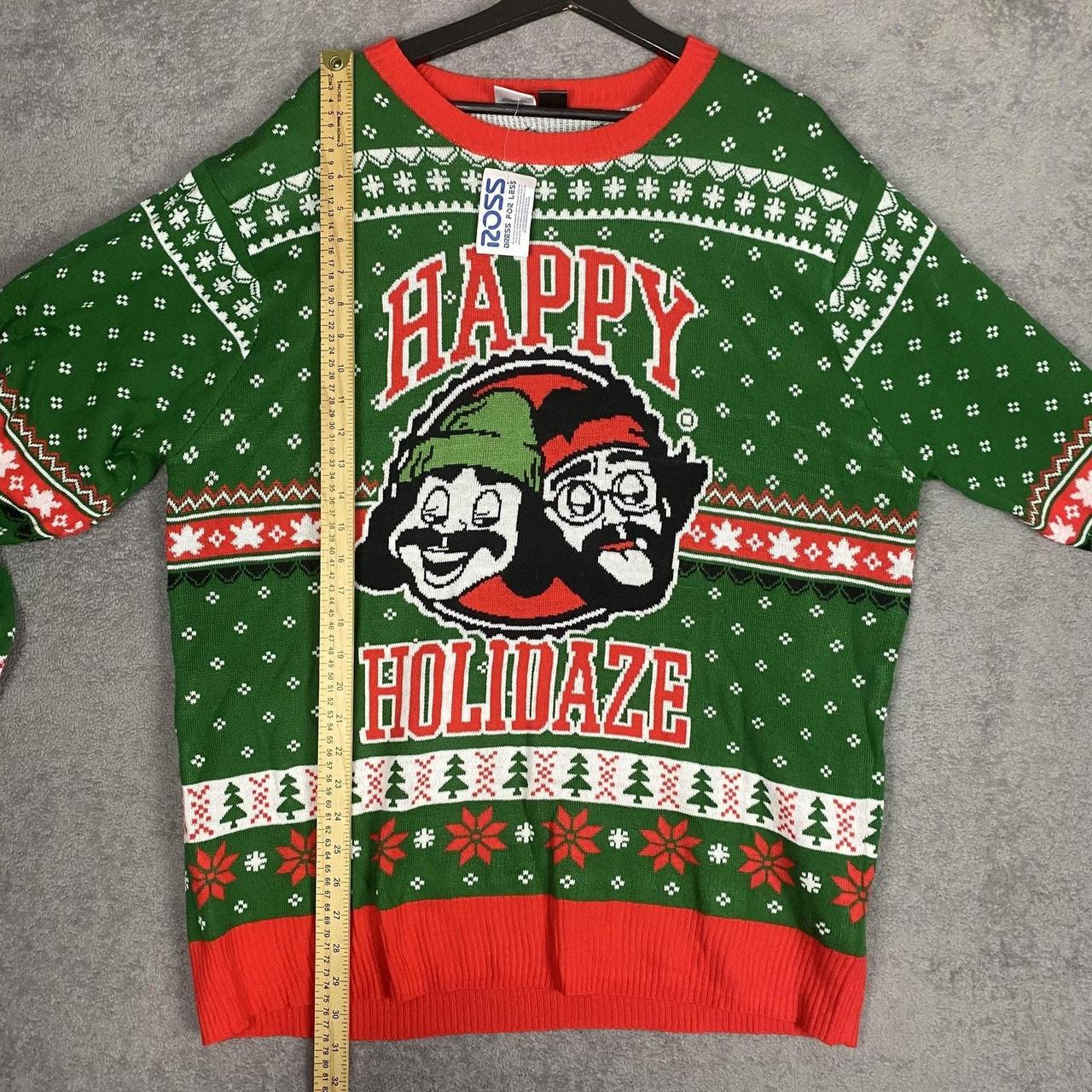 Source Unknown Men's Sweater - Green/Red - M – Ch… - image 4