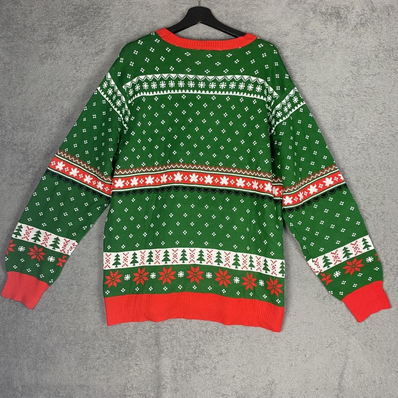 Source Unknown Men's Sweater - Green/Red - M – Ch… - image 2