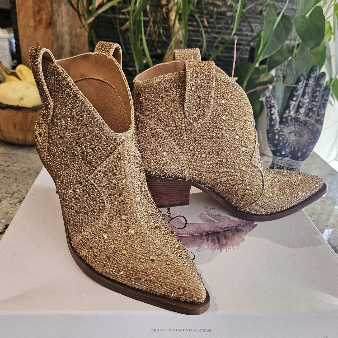 Jessica simpson sparkle booties best sale