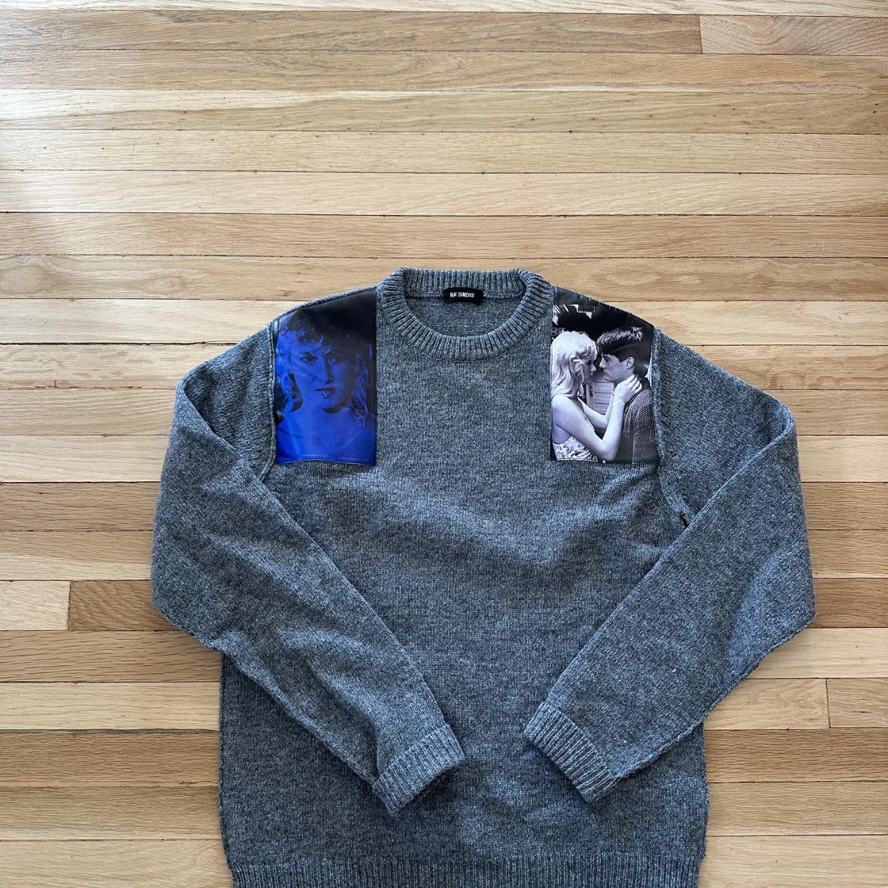 raf simons blue velvet gray