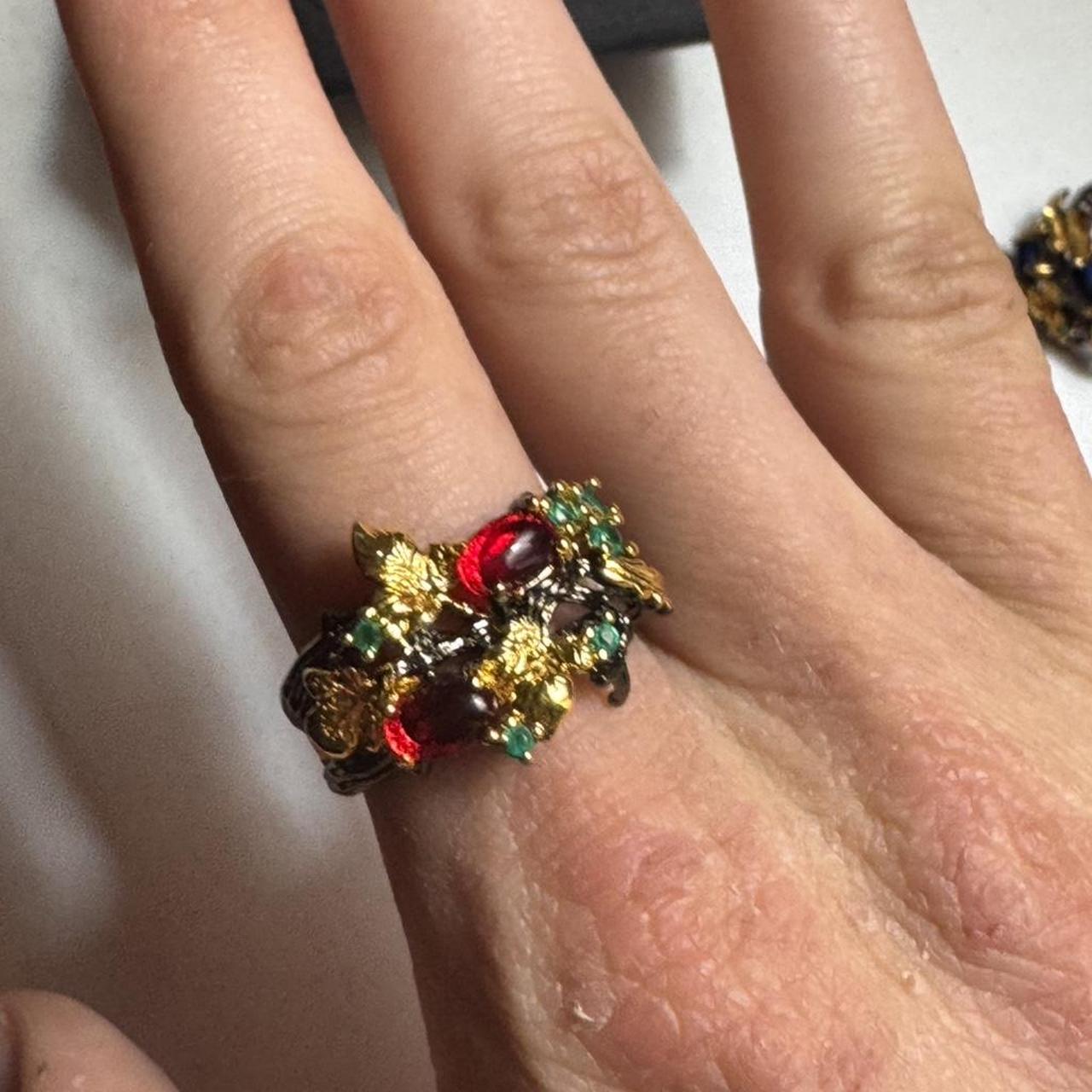 Women's Ring - Multi/Black – Matching Multicolour… - image 3