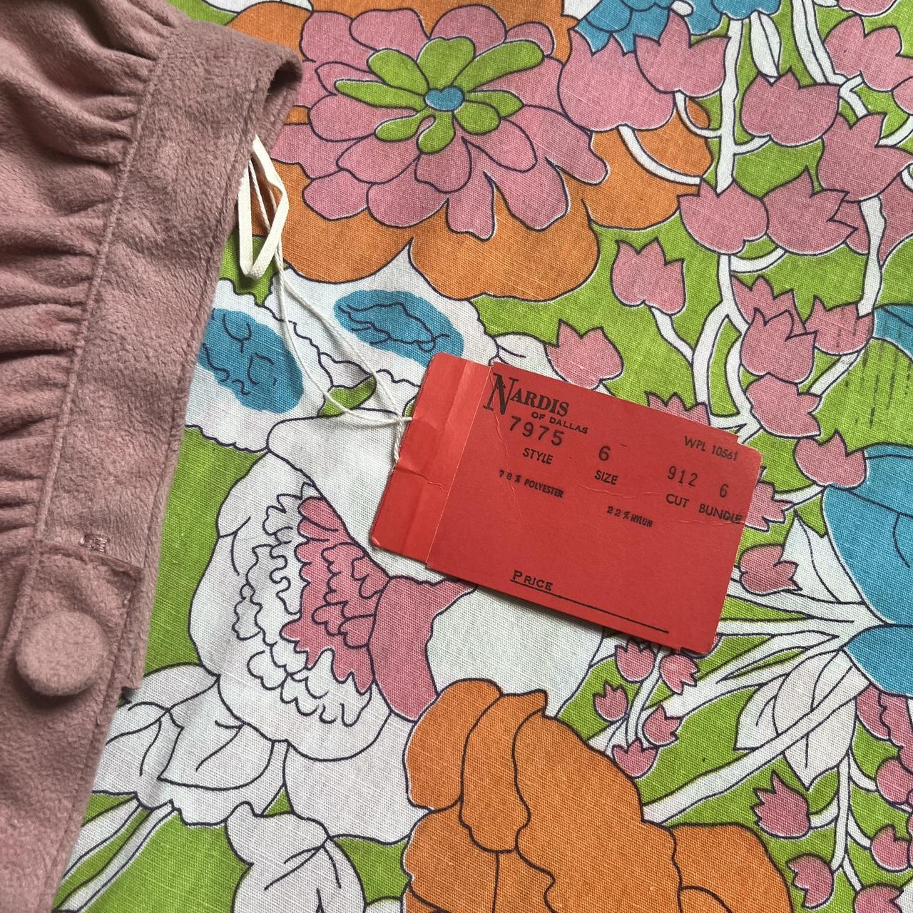 70s NARDIS OF DALLAS High Waisted Pastel Pink Faux... Depop