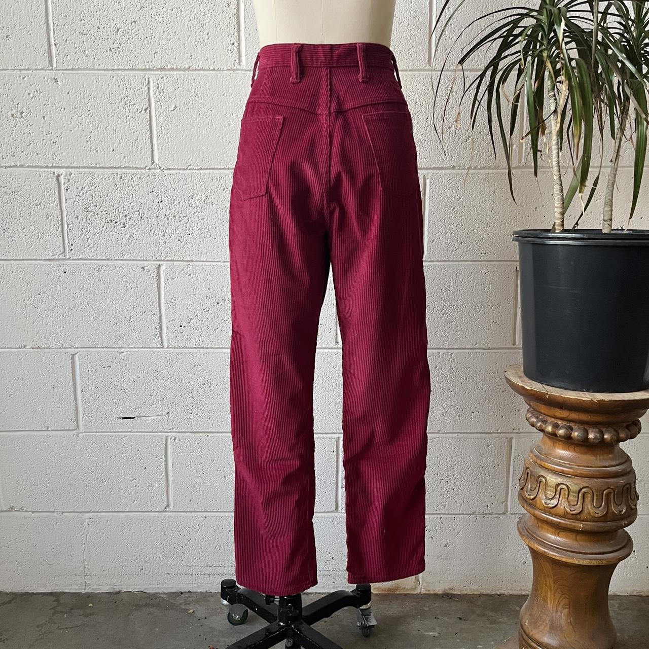Women Casual Mid Rise Stretchable Plain Red Solid Cotton Trouser at Rs  285/piece in New Delhi