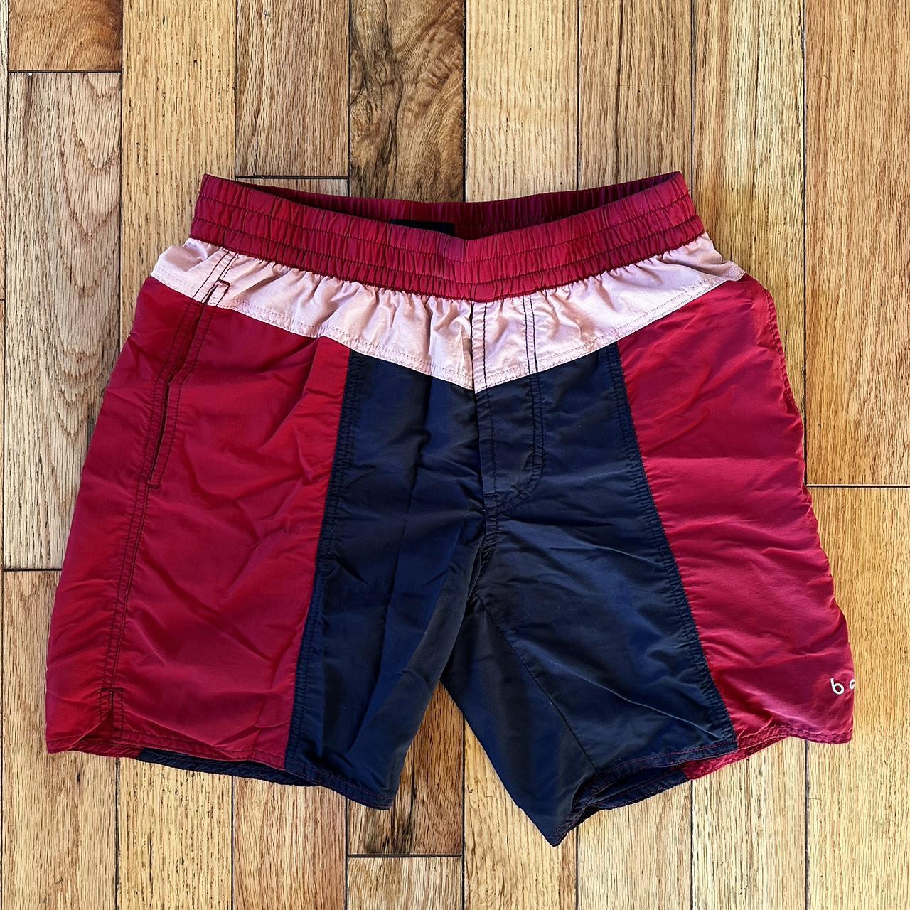 Barney Cools Men's Blue and Burgundy Shorts