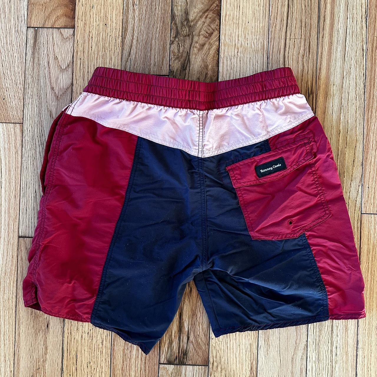 Barney Cools Men's Blue and Burgundy Shorts (2)